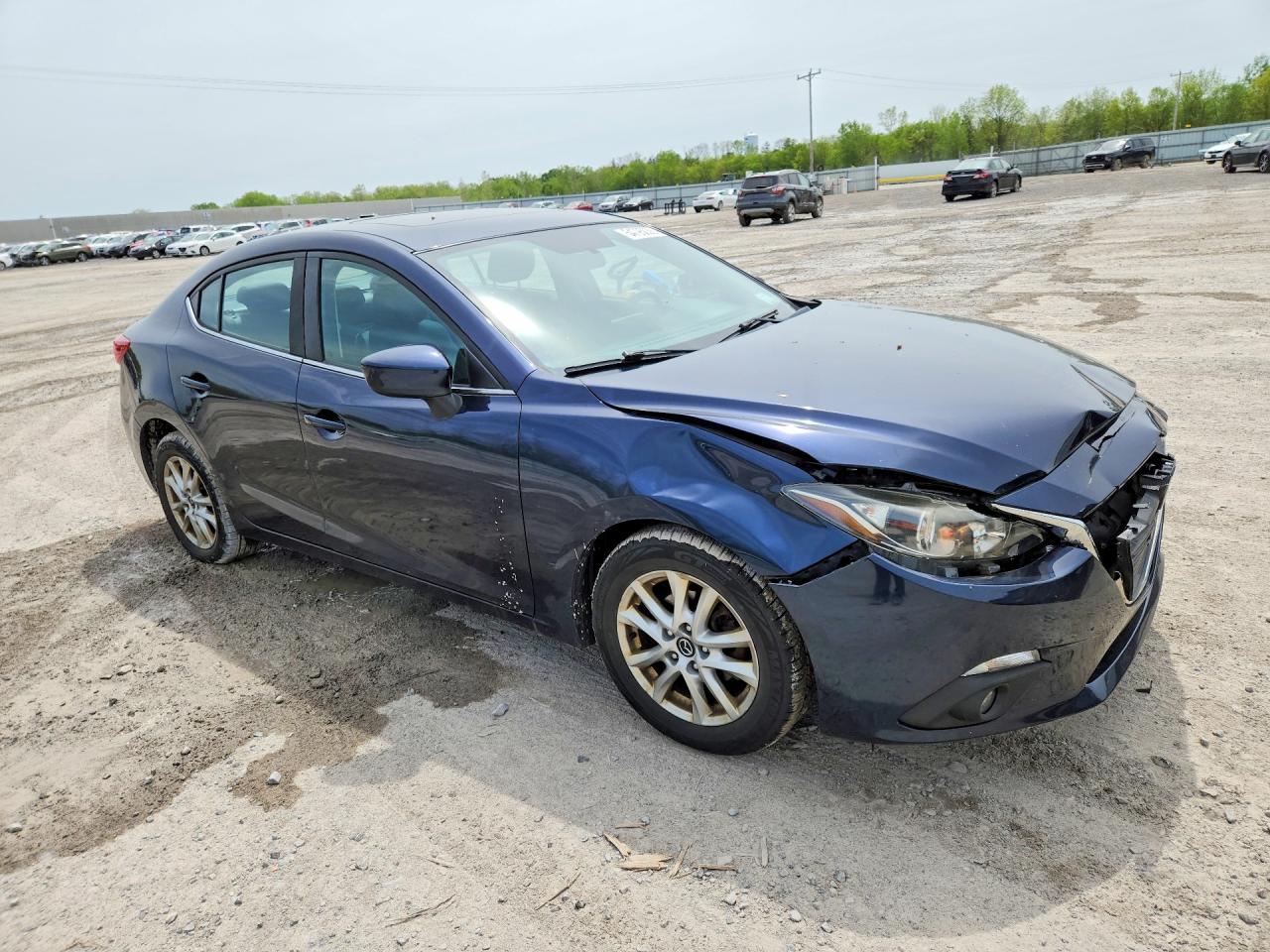 2015 Mazda 3 Grand Touring Синий vin: JM1BM1W73F1234823