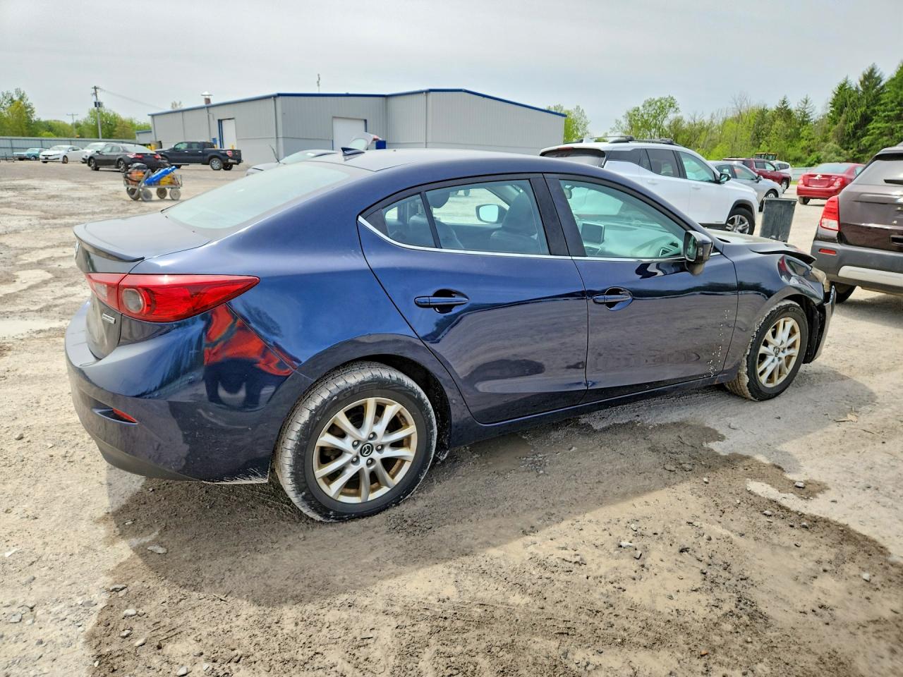 2015 Mazda 3 Grand Touring Синий vin: JM1BM1W73F1234823