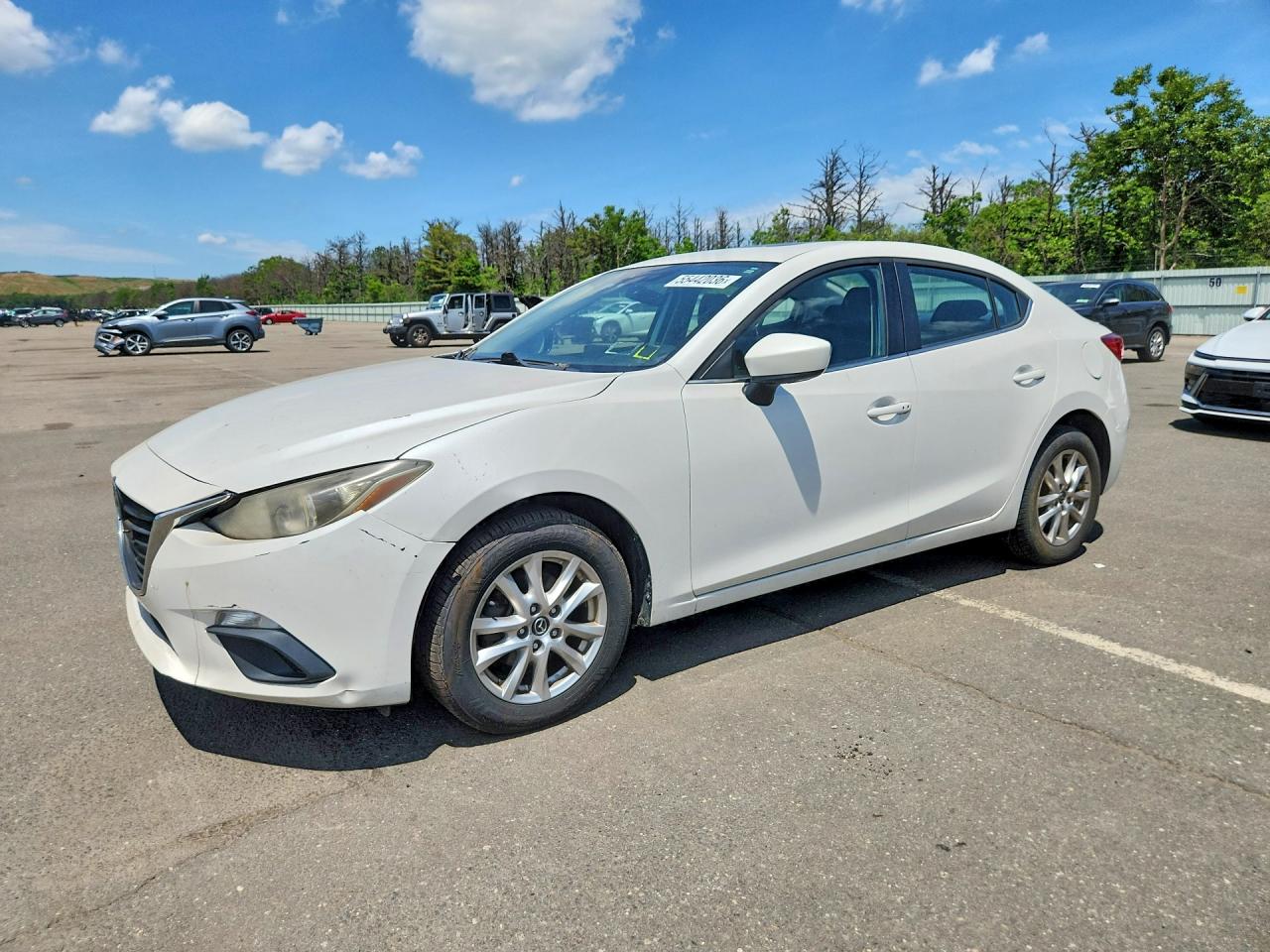 2014 Mazda 3 Grand Touring White vin: JM1BM1W74E1176445