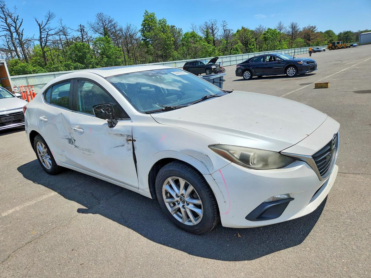 2014 Mazda 3 Grand Touring White vin: JM1BM1W74E1176445
