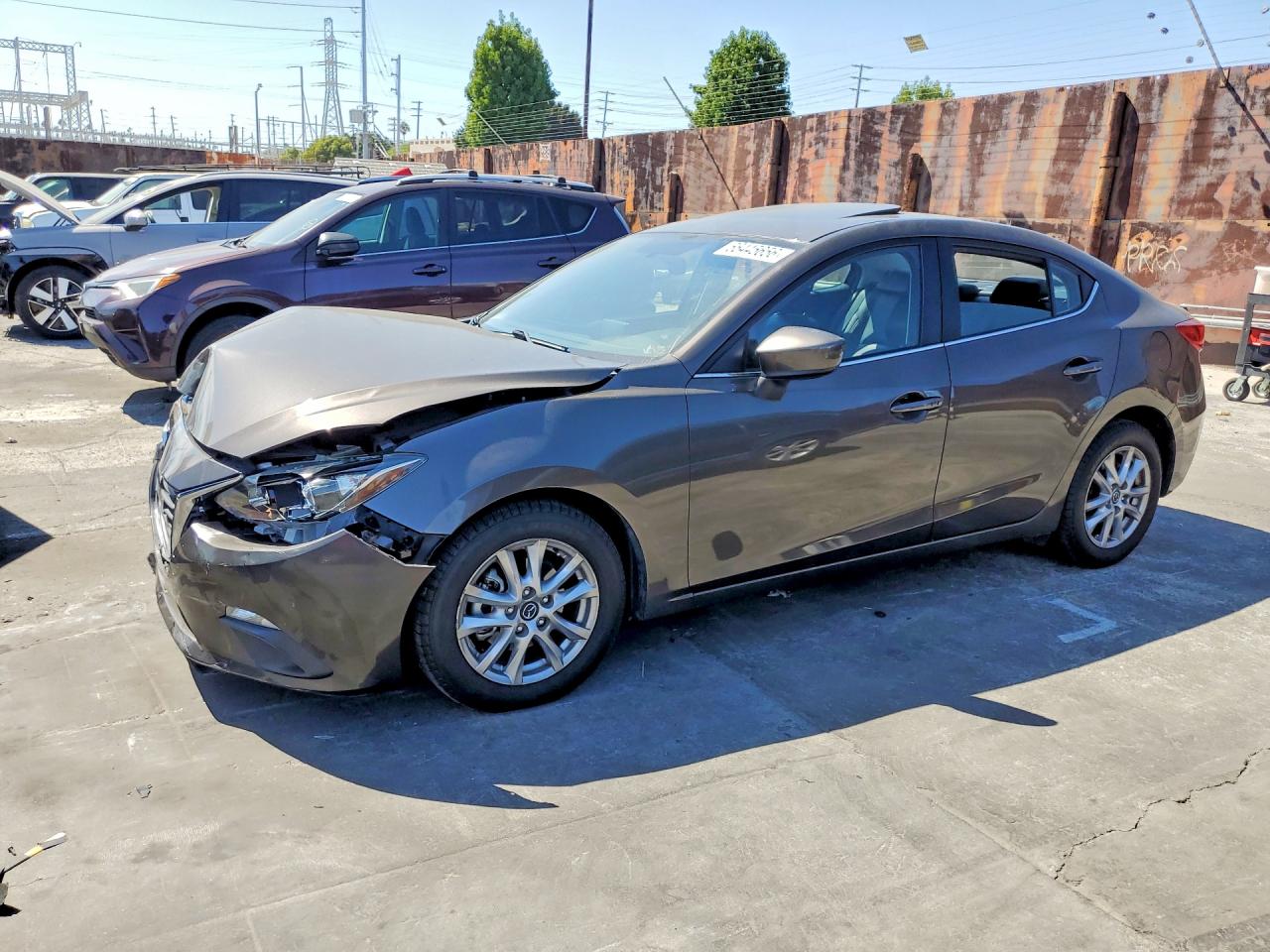 2014 Mazda 3 Grand Touring Gray vin: JM1BM1W77E1130463
