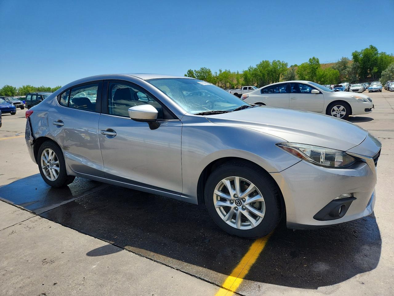 2015 Mazda 3 Grand Touring Silver vin: JM1BM1W77F1257263