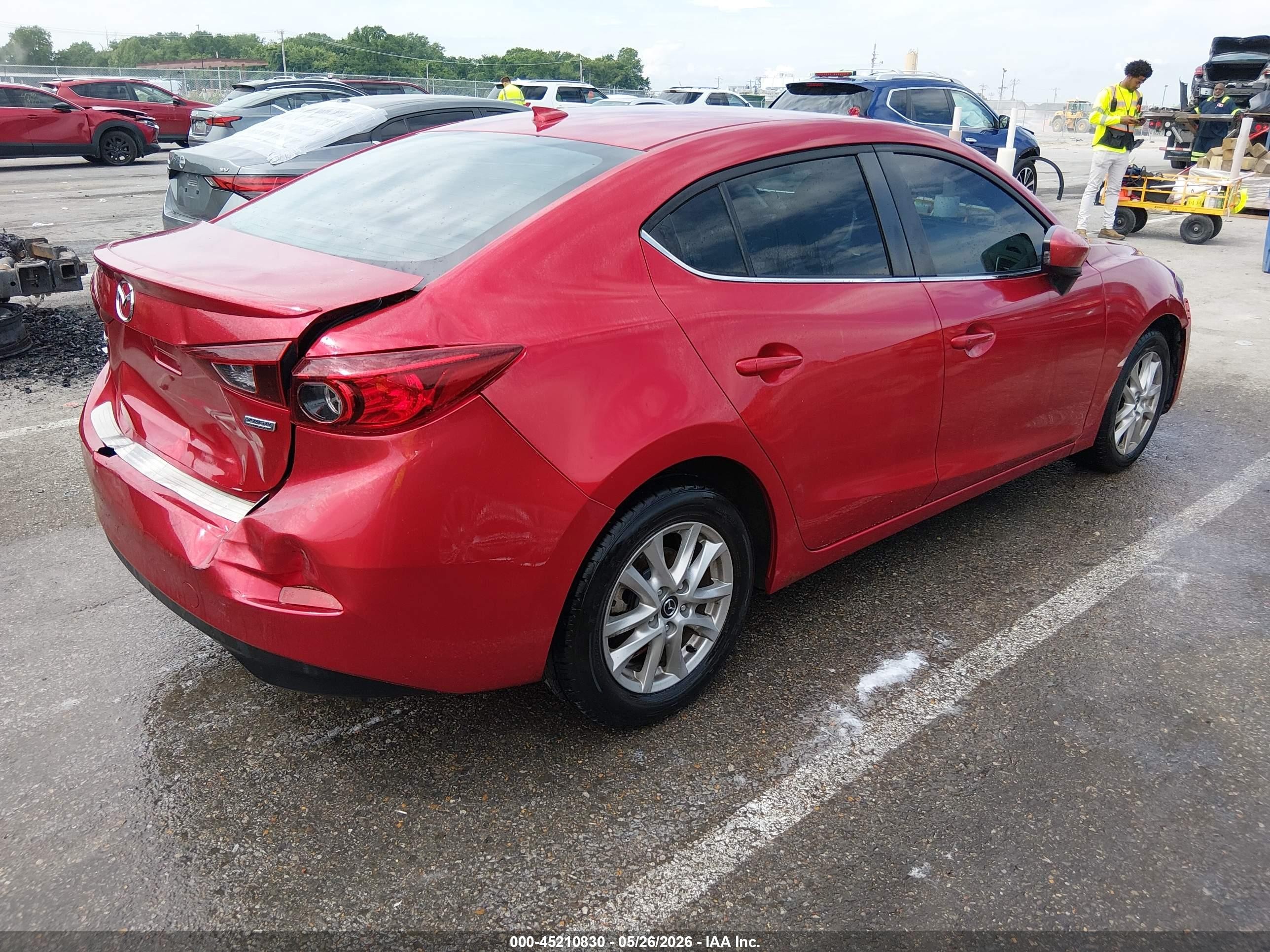 2014 Mazda Mazda3 I Grand Touring Red vin: JM1BM1W78E1201895