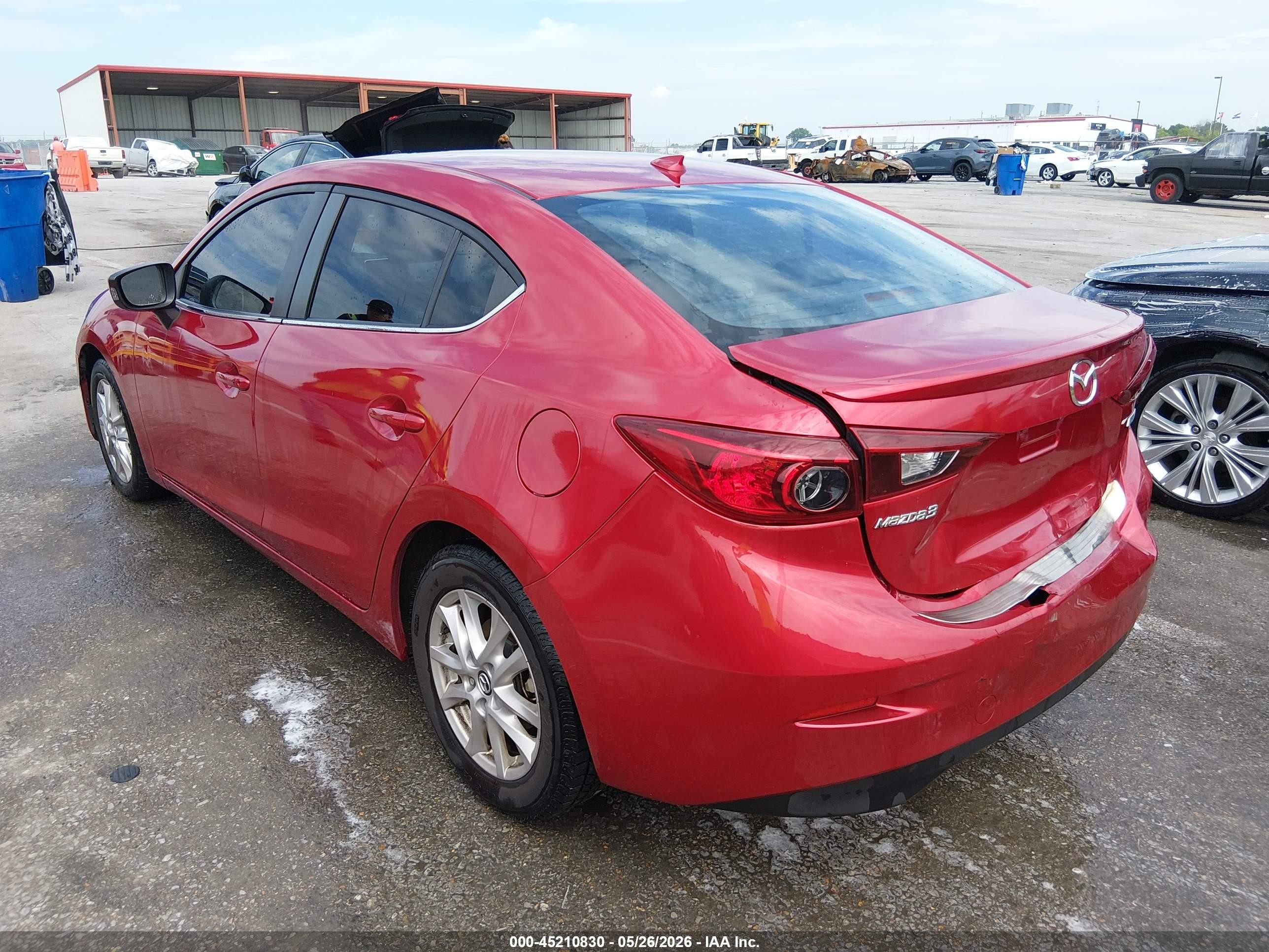 2014 Mazda Mazda3 I Grand Touring Red vin: JM1BM1W78E1201895