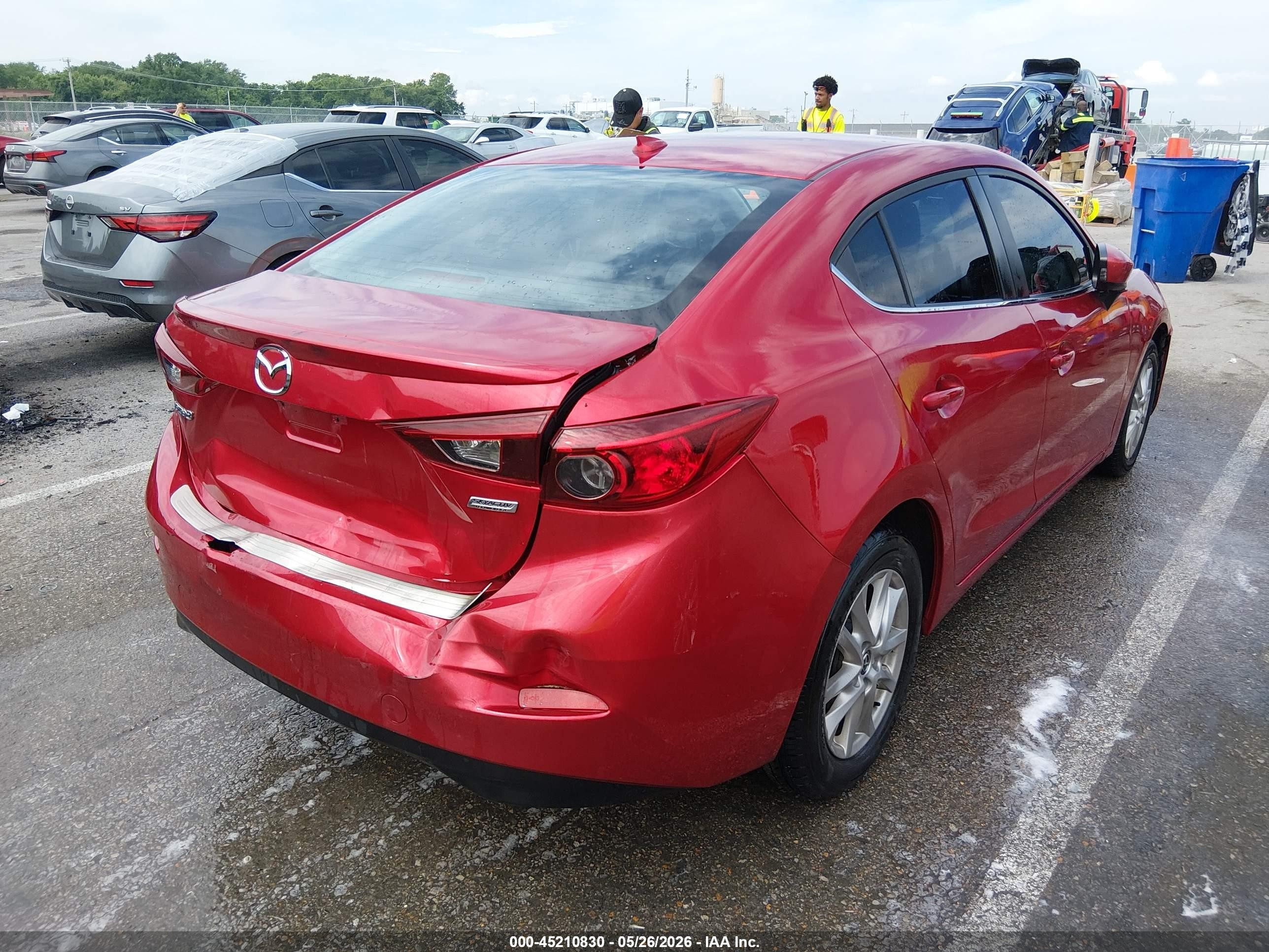 2014 Mazda Mazda3 I Grand Touring Red vin: JM1BM1W78E1201895