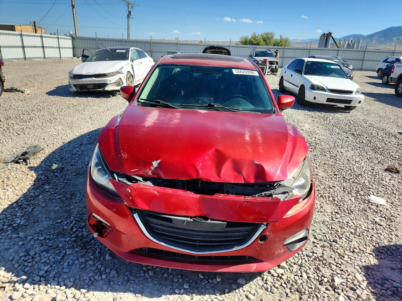 2014 Mazda 3 Grand Touring Burgundy vin: JM1BM1W79E1140413