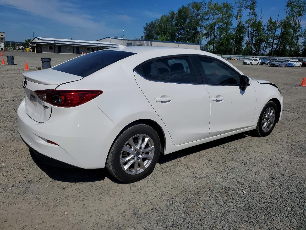 2015 Mazda 3 Grand Touring White vin: JM1BM1W79F1225009