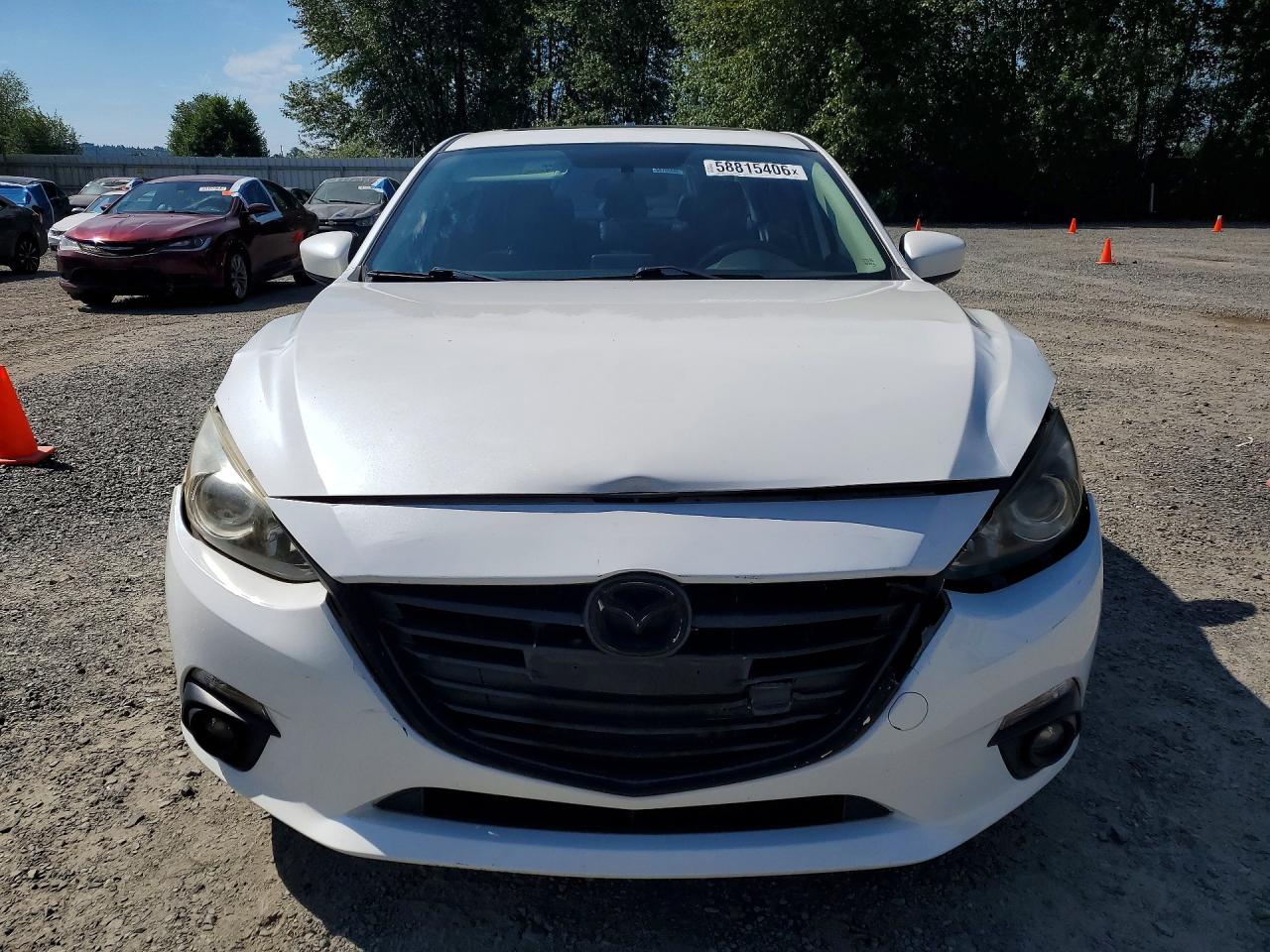 2015 Mazda 3 Grand Touring White vin: JM1BM1W79F1225009