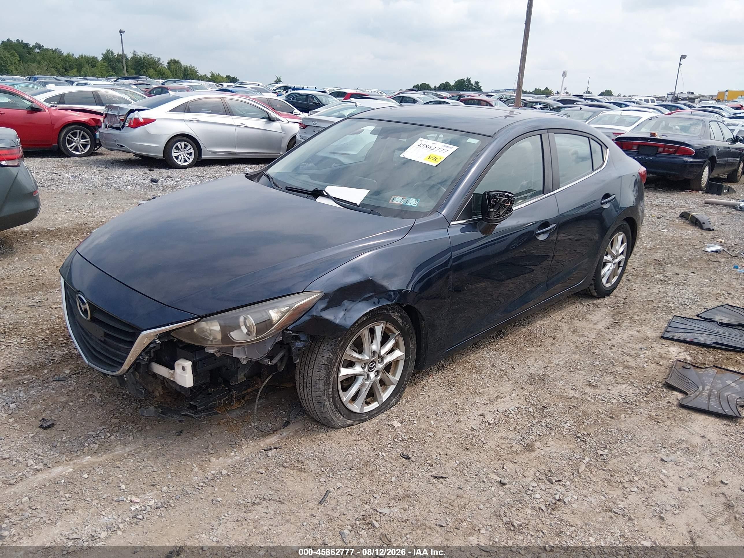 2015 Mazda Mazda3 I Grand Touring Blue vin: JM1BM1W7XF1226170