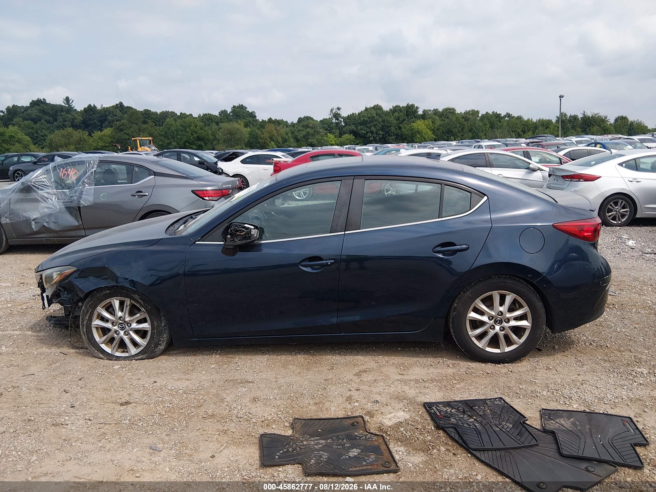 2015 Mazda Mazda3 I Grand Touring Blue vin: JM1BM1W7XF1226170