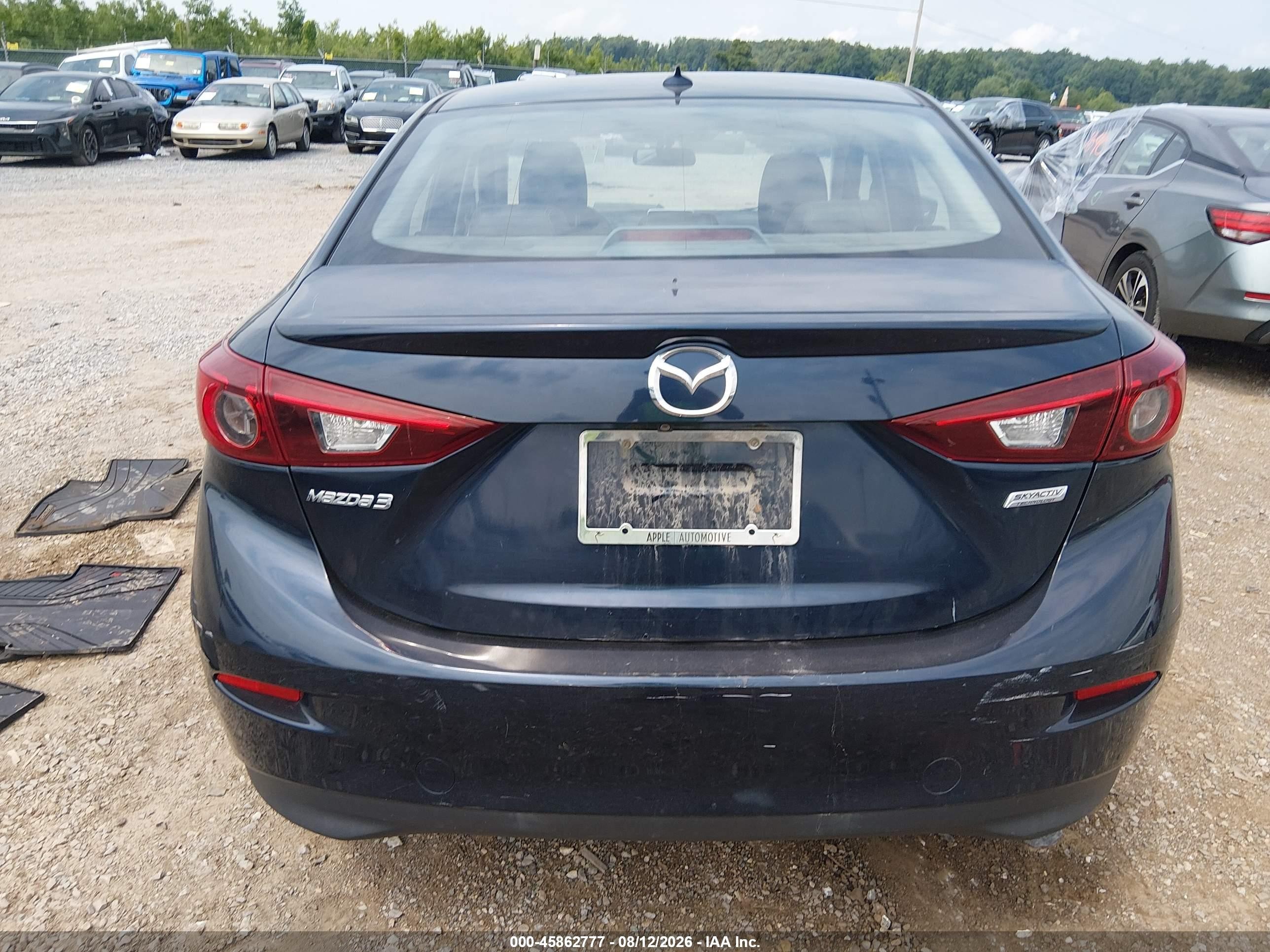 2015 Mazda Mazda3 I Grand Touring Blue vin: JM1BM1W7XF1226170