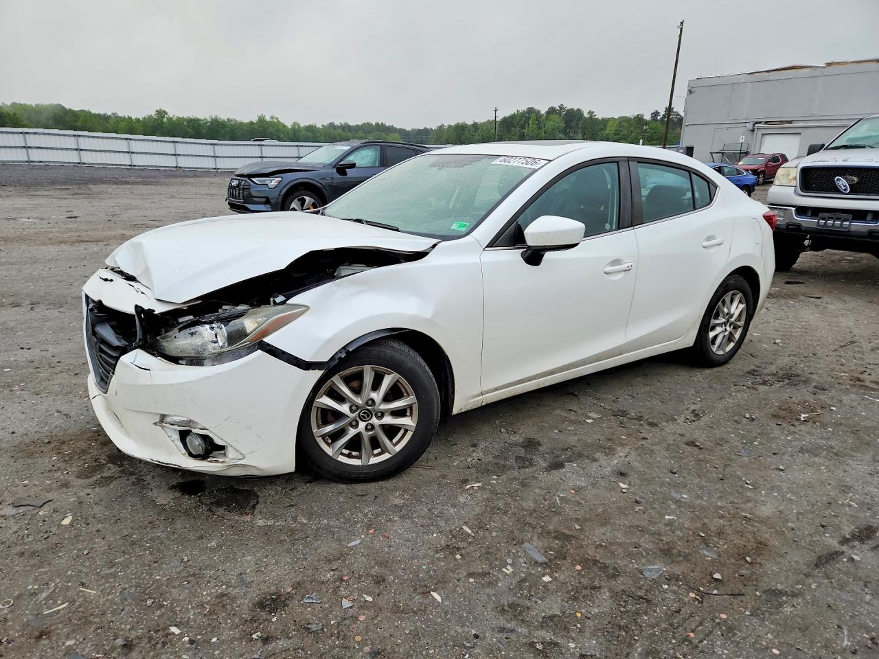 2015 Mazda 3 Grand Touring White vin: JM1BM1W7XF1235922