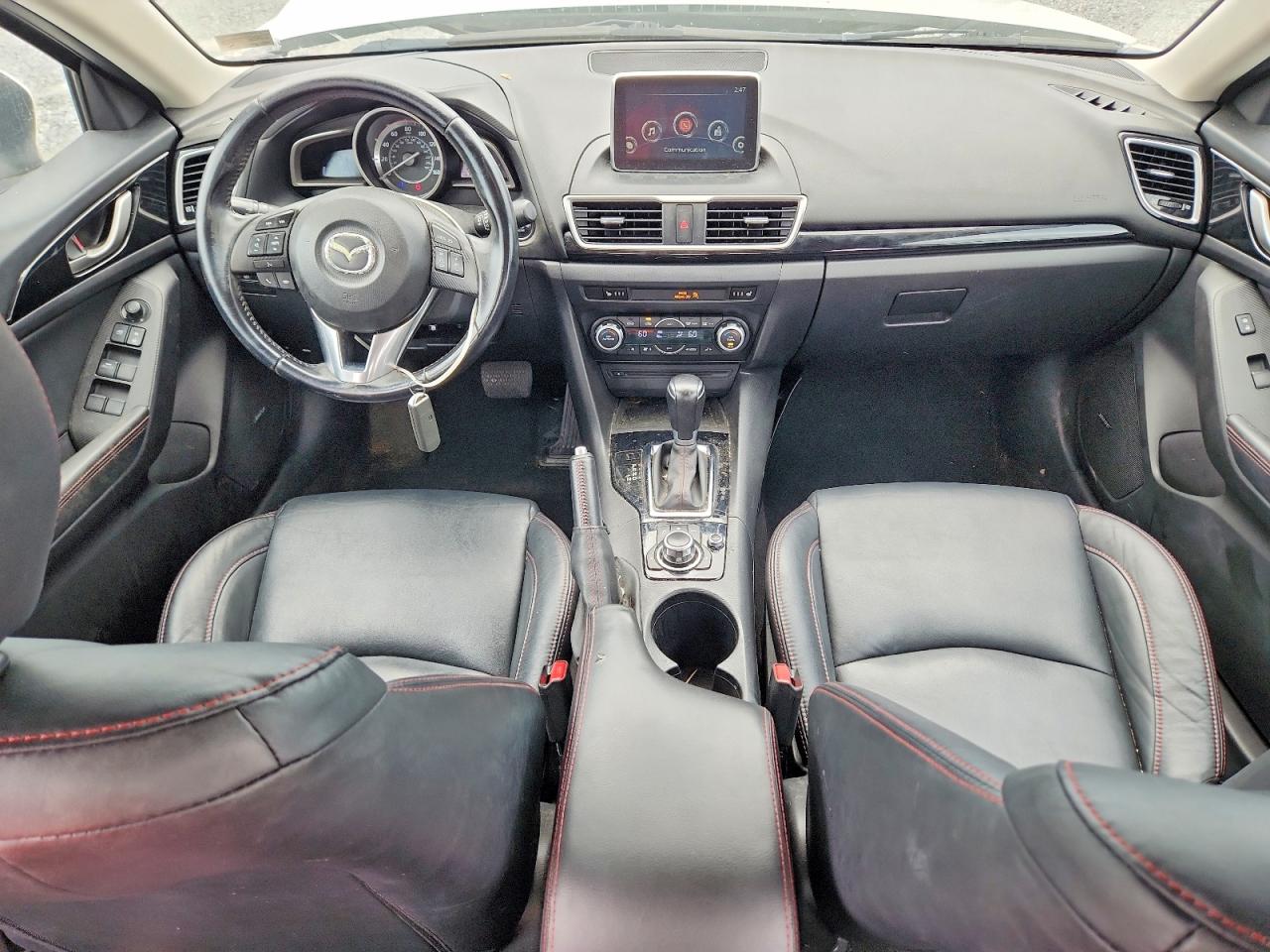 2015 Mazda 3 Grand Touring White vin: JM1BM1W7XF1235922