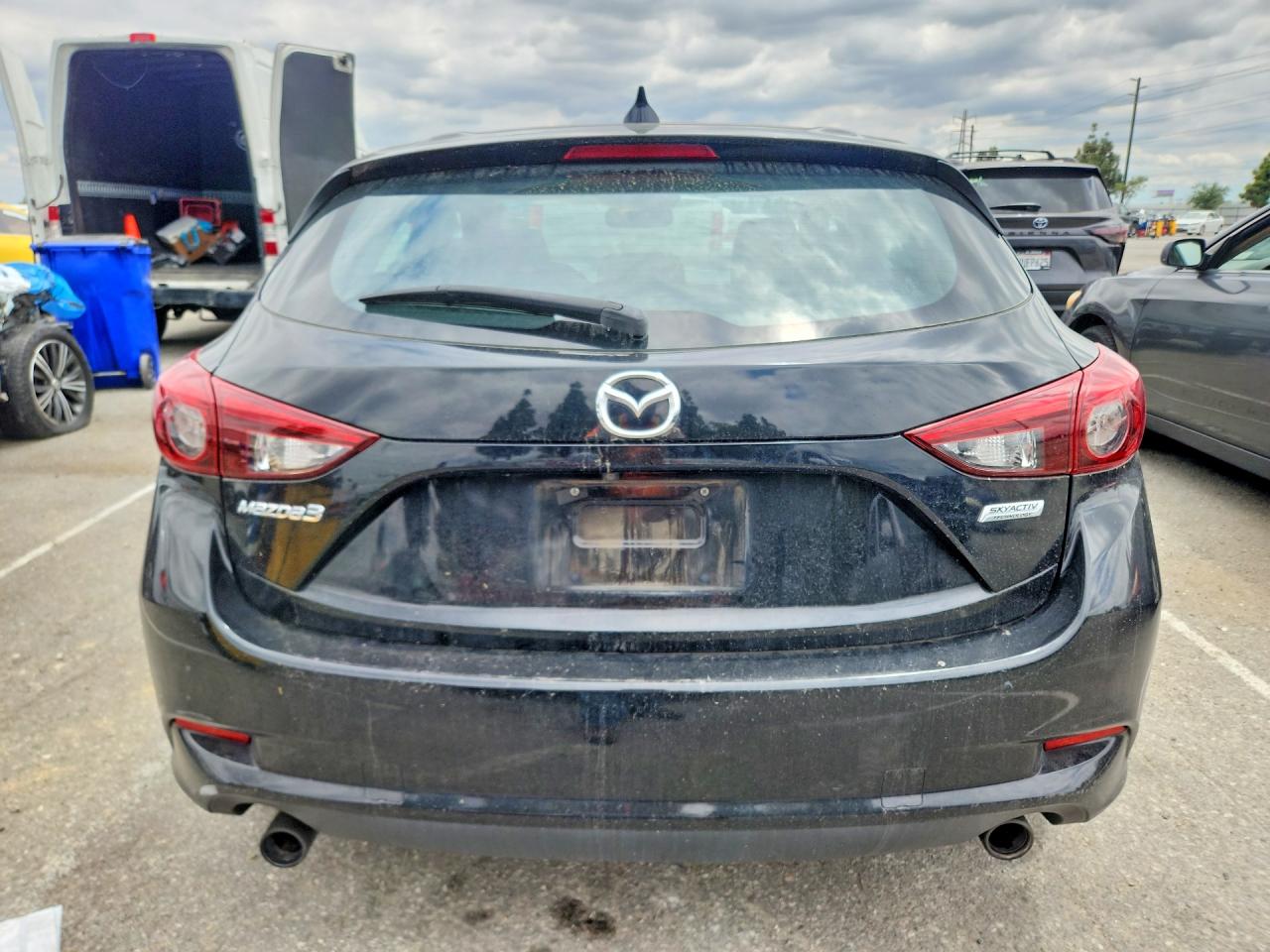 2017 Mazda 3 Grand Touring Черный vin: JM1BN1M32H1100126