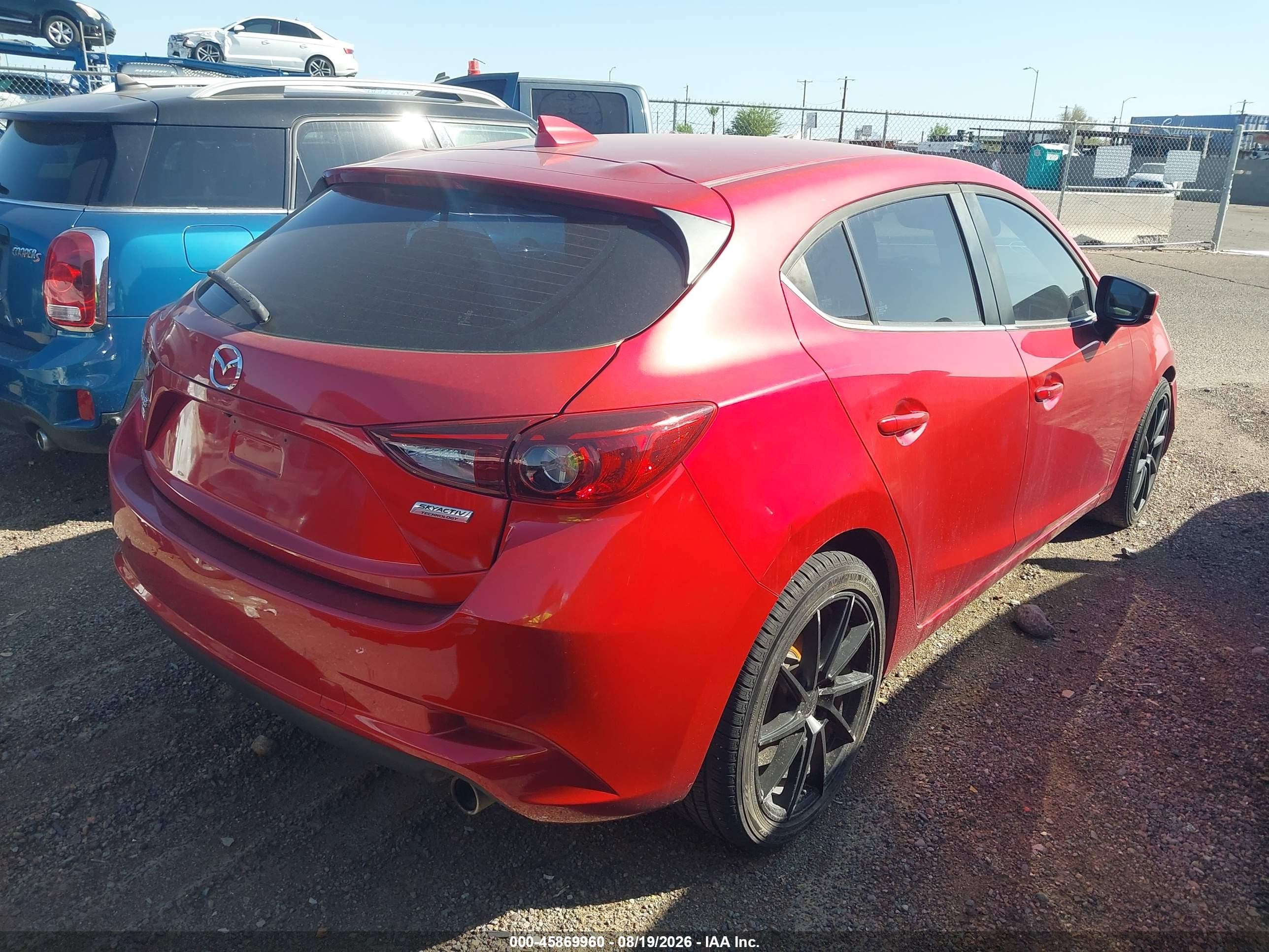 2017 Mazda Mazda3 Grand Touring Red vin: JM1BN1M32H1122711
