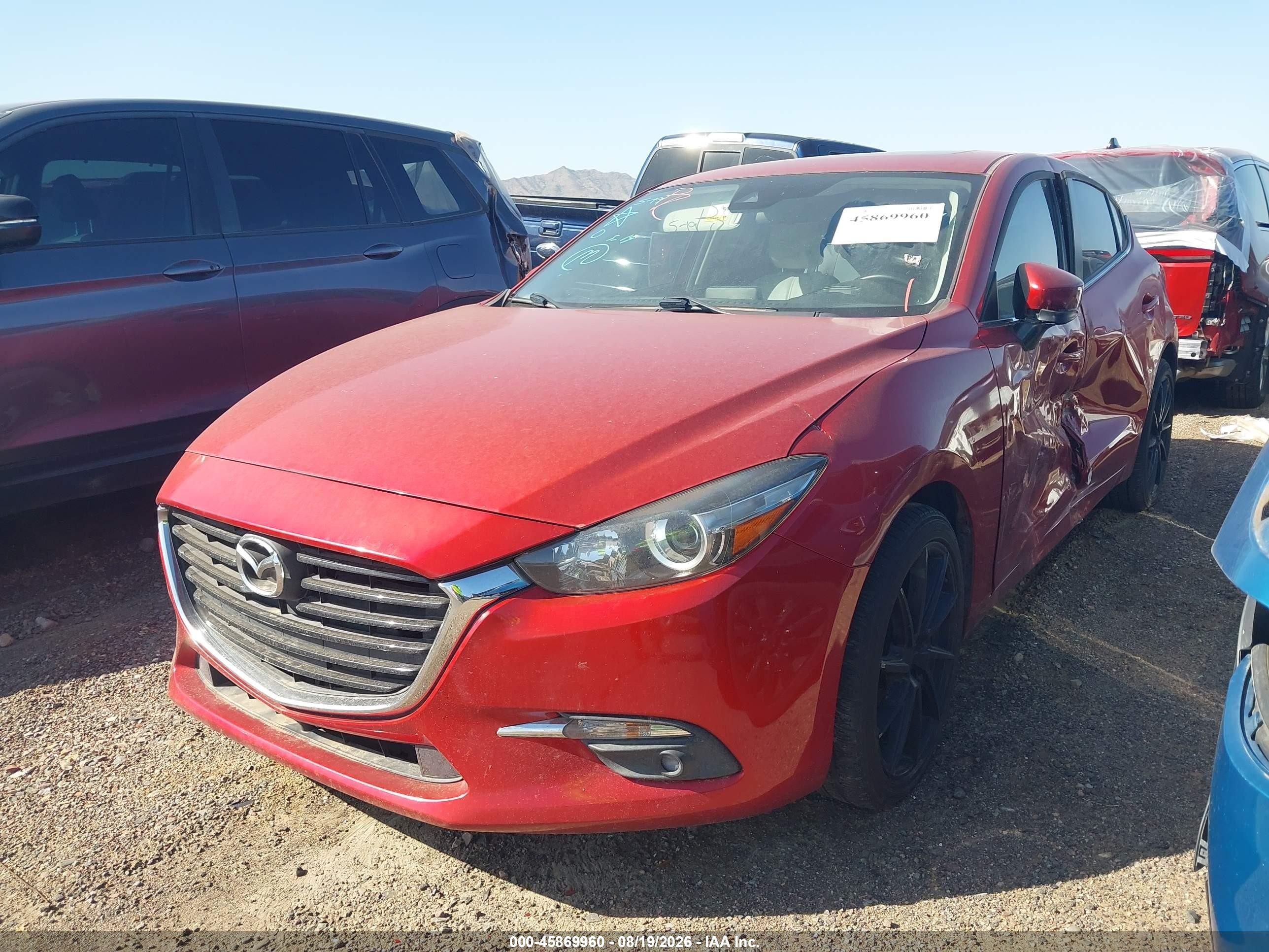 2017 Mazda Mazda3 Grand Touring Red vin: JM1BN1M32H1122711