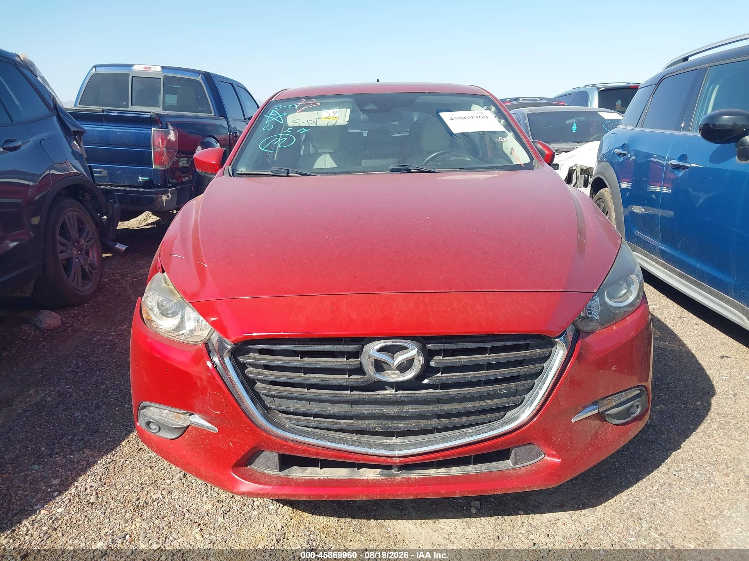 2017 Mazda Mazda3 Grand Touring Red vin: JM1BN1M32H1122711