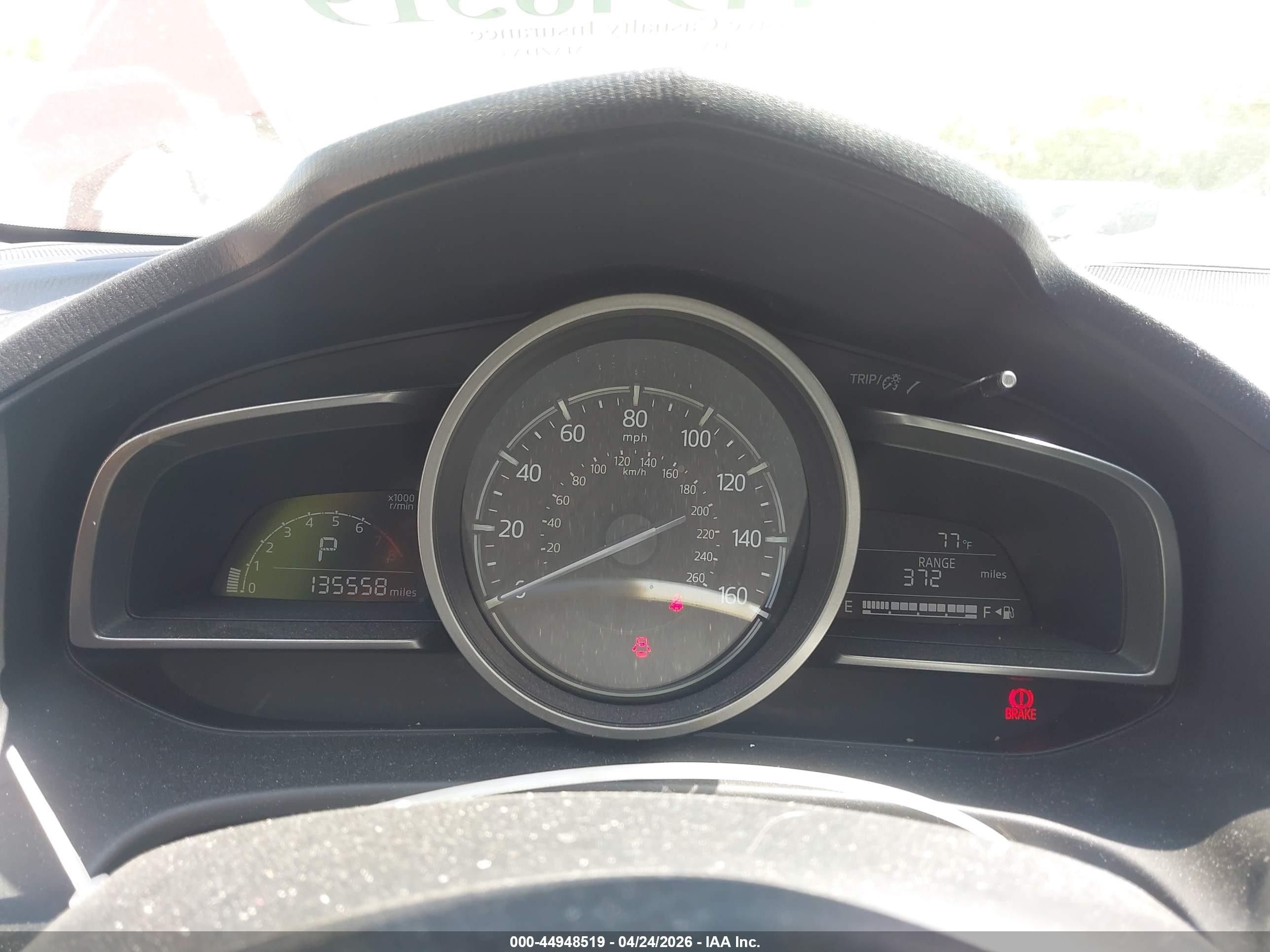 2017 Mazda Mazda3 Touring Красный vin: JM1BN1V70H1101292