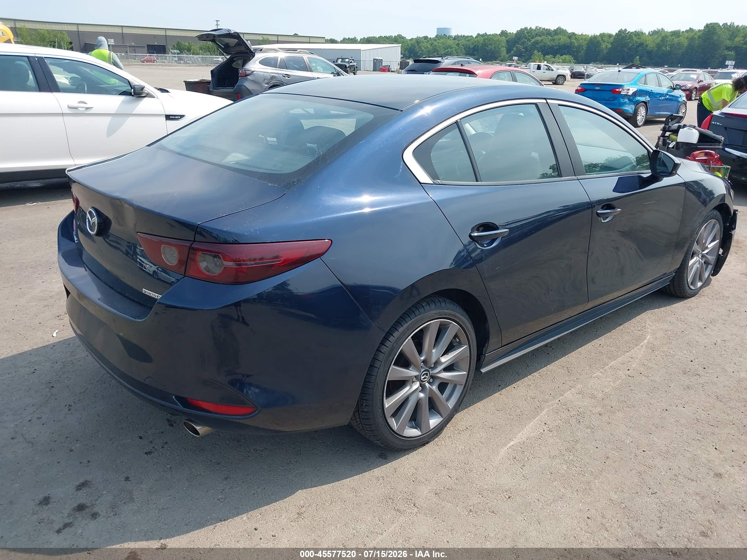 2021 Mazda Mazda3 Select Blue vin: JM1BPABL7M1315623