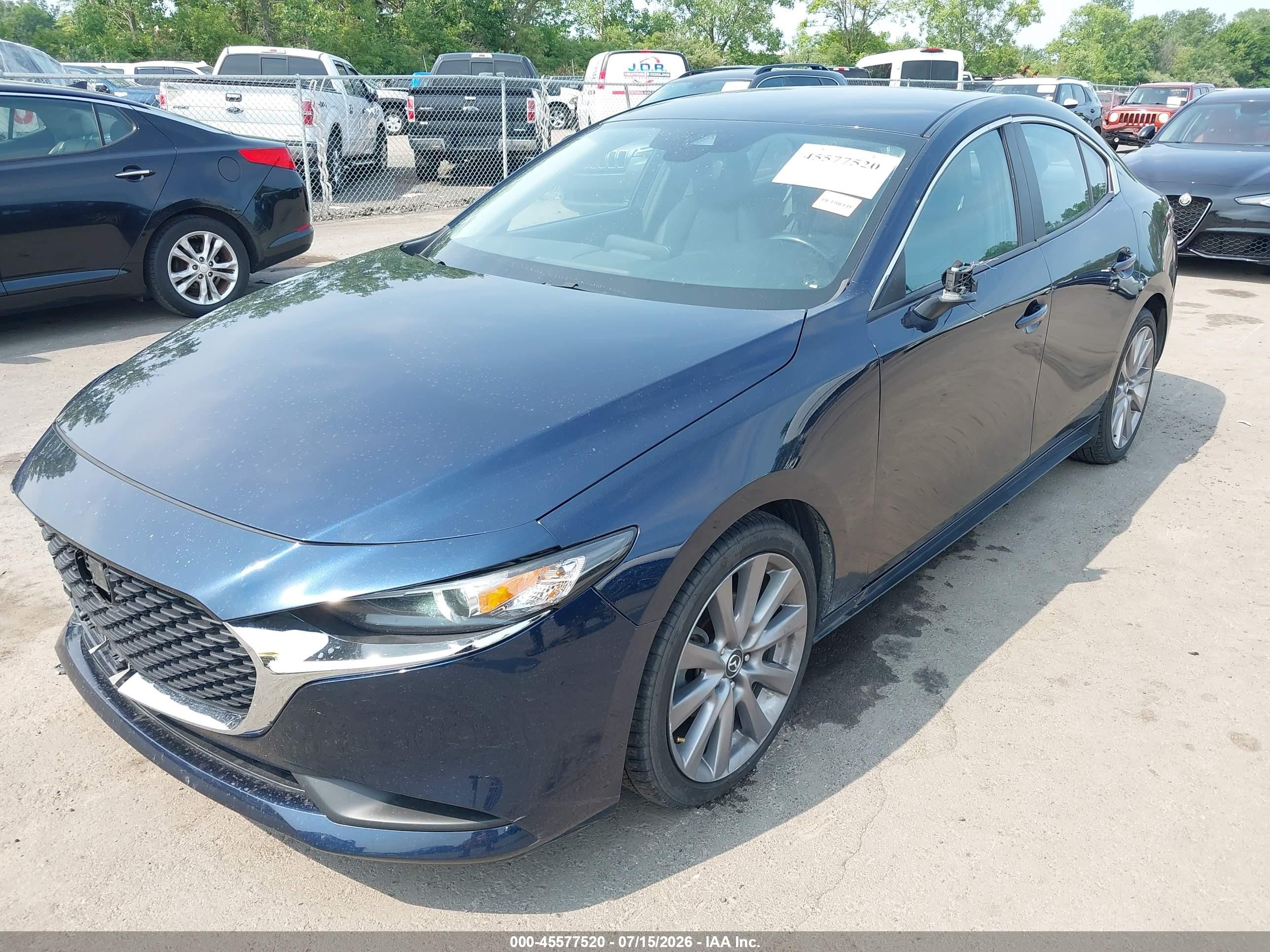 2021 Mazda Mazda3 Select Blue vin: JM1BPABL7M1315623