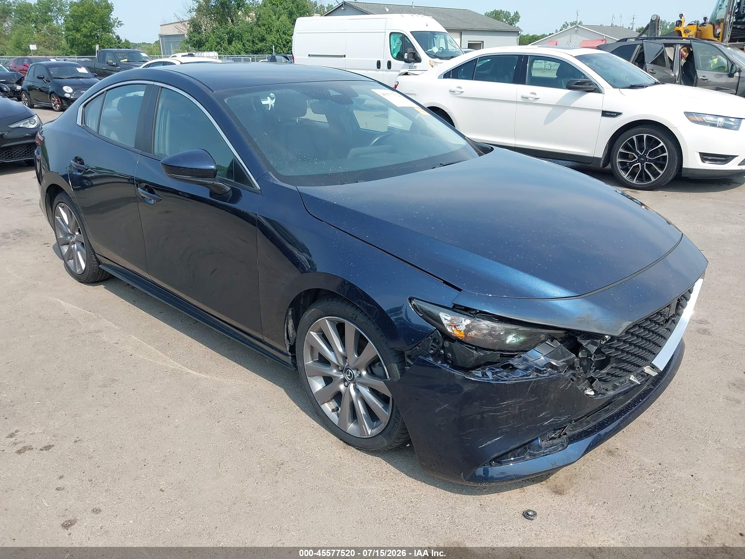 2021 Mazda Mazda3 Select Blue vin: JM1BPABL7M1315623