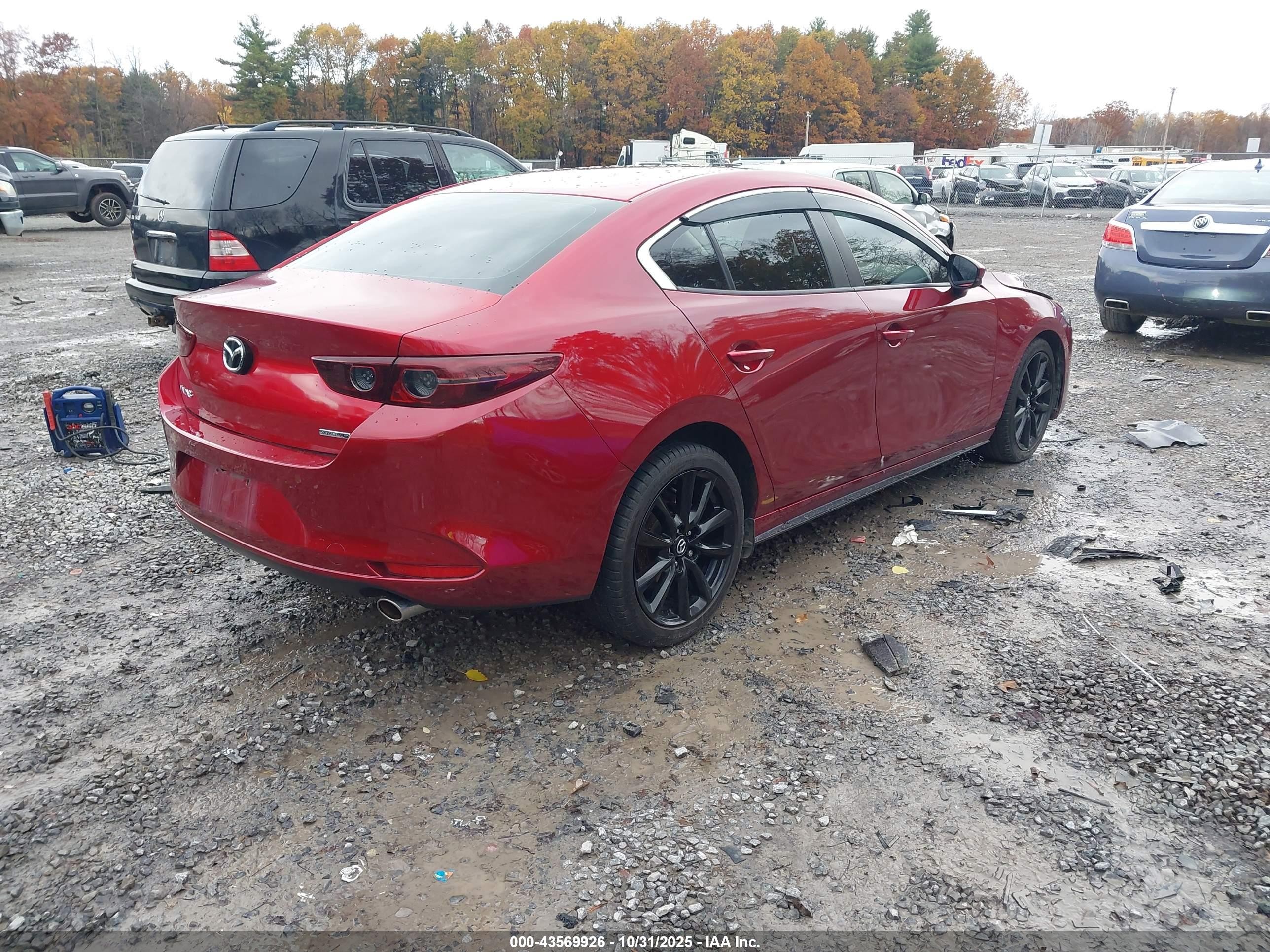 2020 Mazda Mazda3 Select Package Red vin: JM1BPACLXL1165715