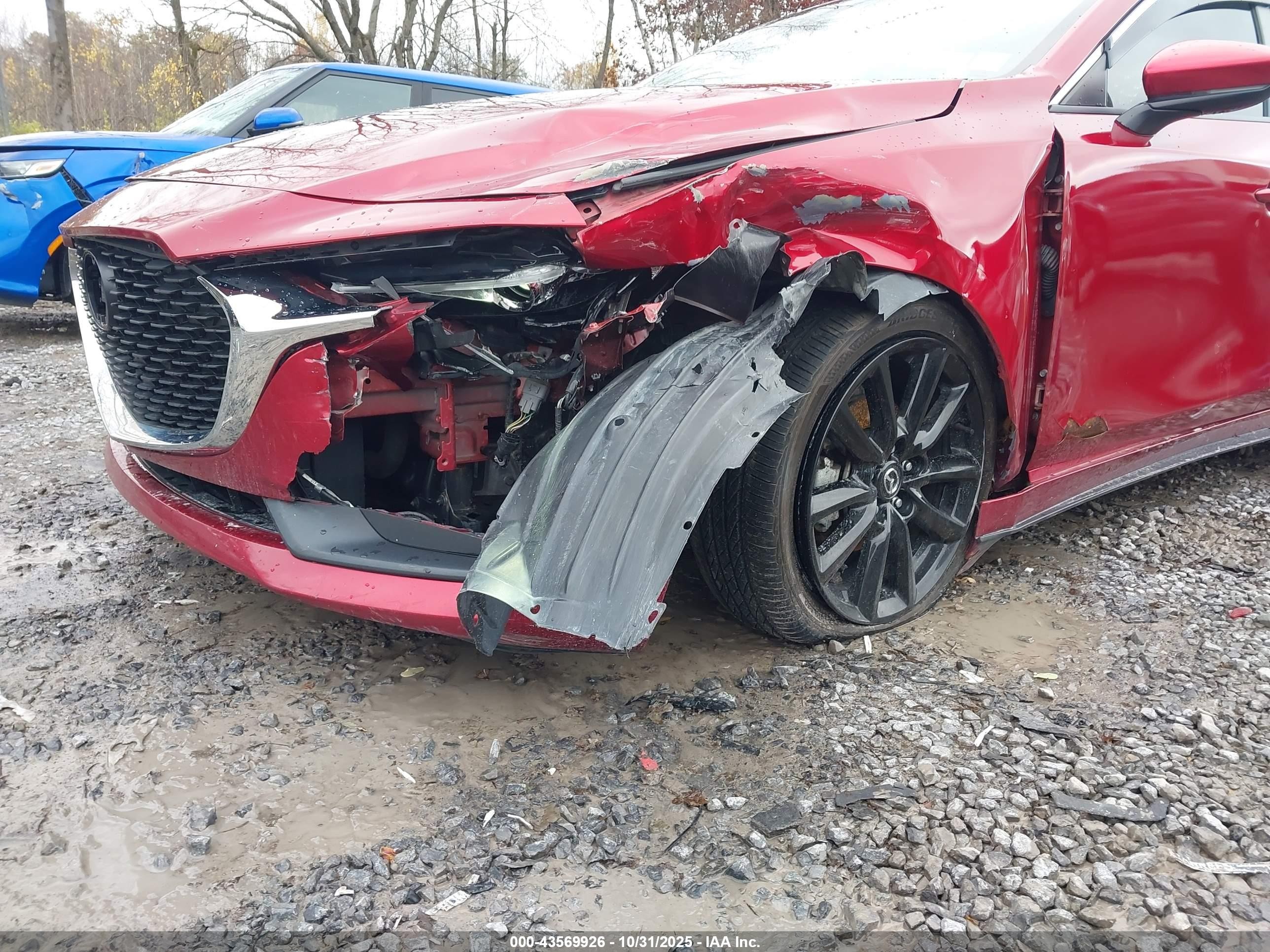 2020 Mazda Mazda3 Select Package Red vin: JM1BPACLXL1165715
