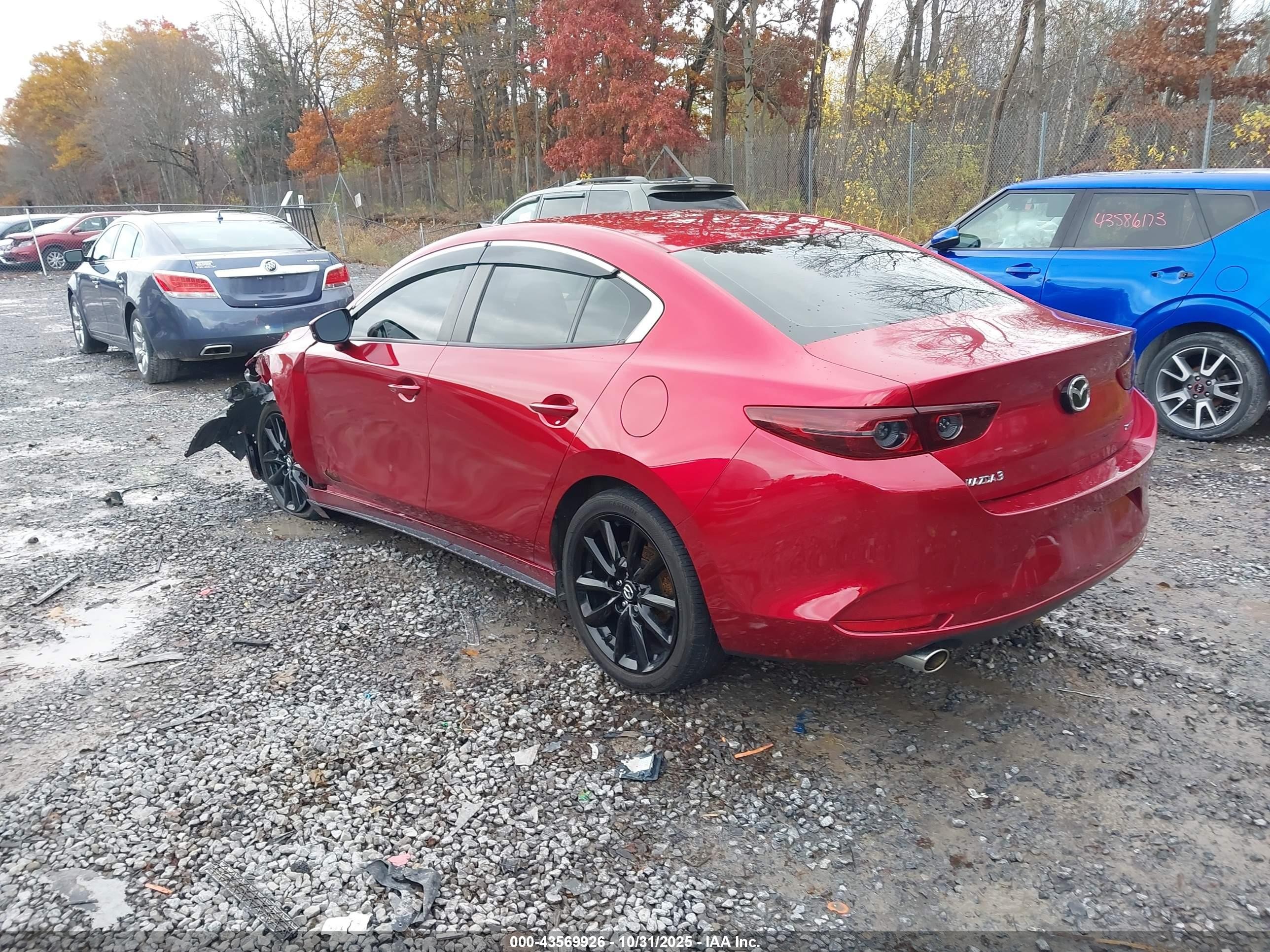 2020 Mazda Mazda3 Select Package Red vin: JM1BPACLXL1165715