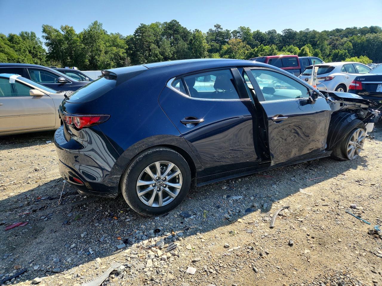 2025 Mazda 3 Blue vin: JM1BPAJM4S1773580