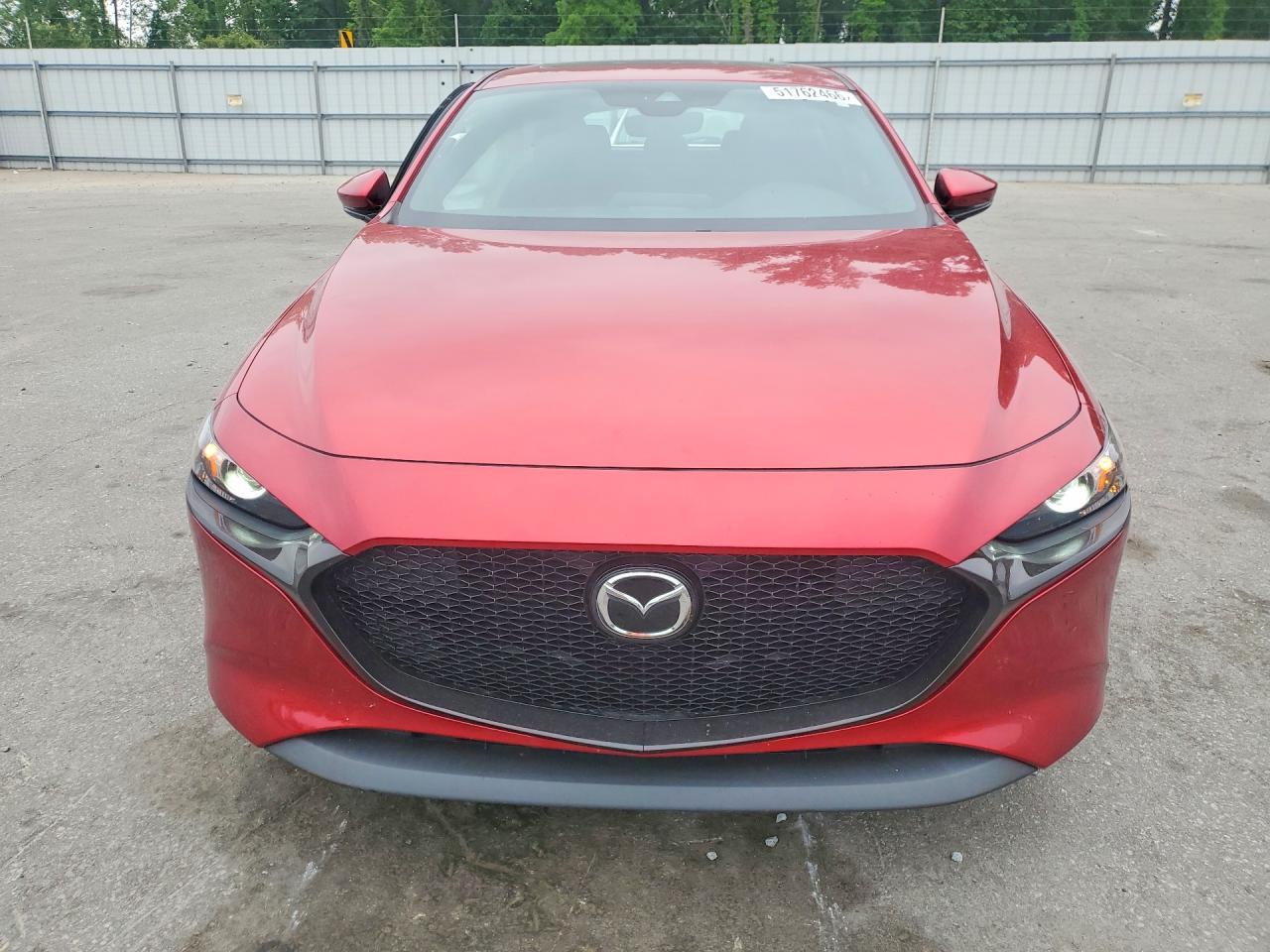 2021 Mazda 3 Preferred Red vin: JM1BPALL6M1401293