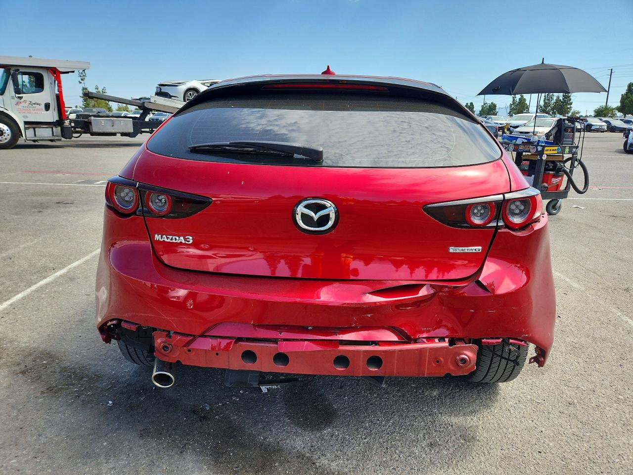 2019 Mazda 3 Preferred Red vin: JM1BPAMM4K1119710