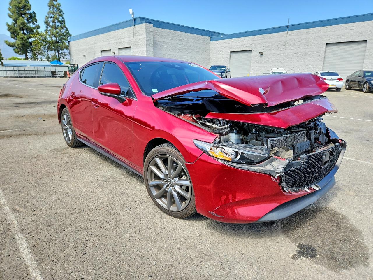 2019 Mazda 3 Preferred Red vin: JM1BPAMM4K1119710