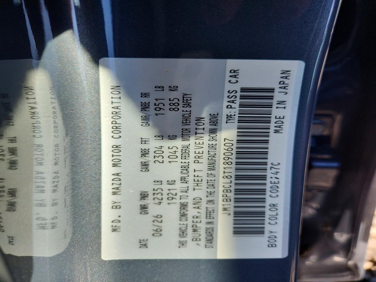 2026 Mazda 3 Preferred Gray vin: JM1BPBCL8T1890607