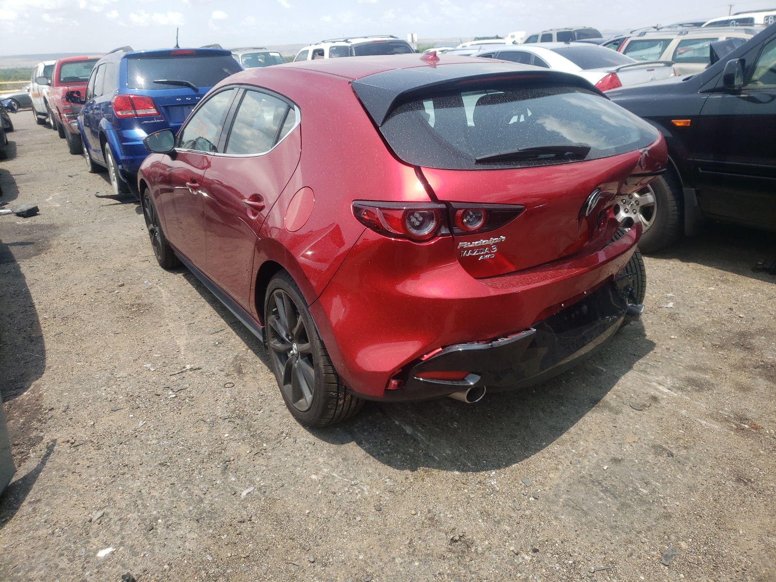 2019 Mazda 3 Premium Красный vin: JM1BPBNM1K1143063