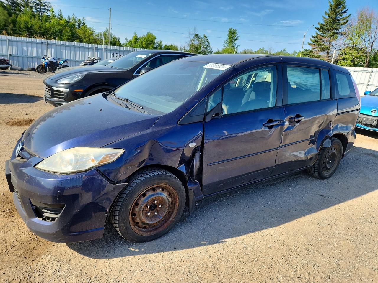 2008 Mazda 5 Blue vin: JM1CR293080318580