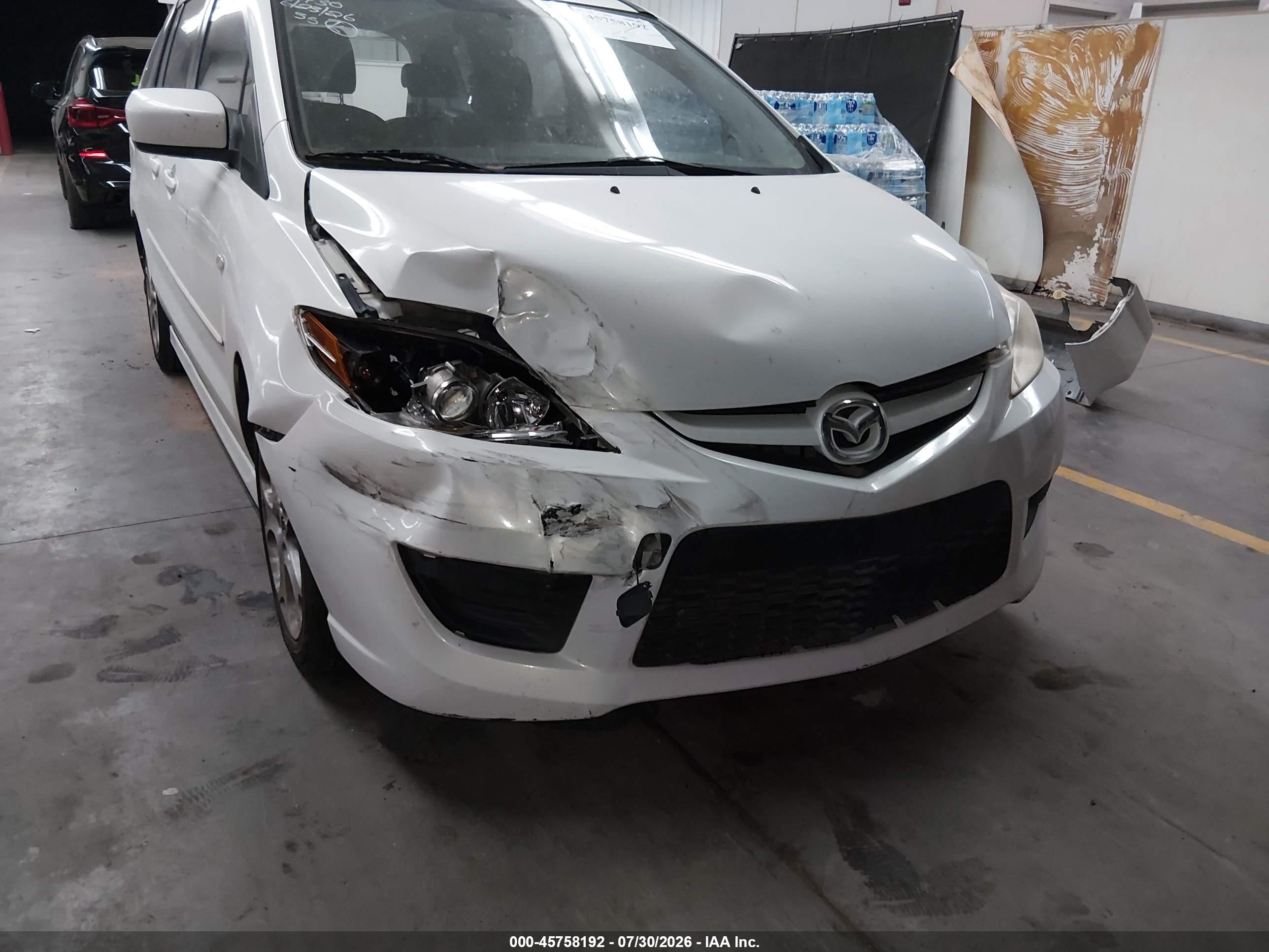 2009 Mazda Mazda5 Sport White vin: JM1CR293090341519