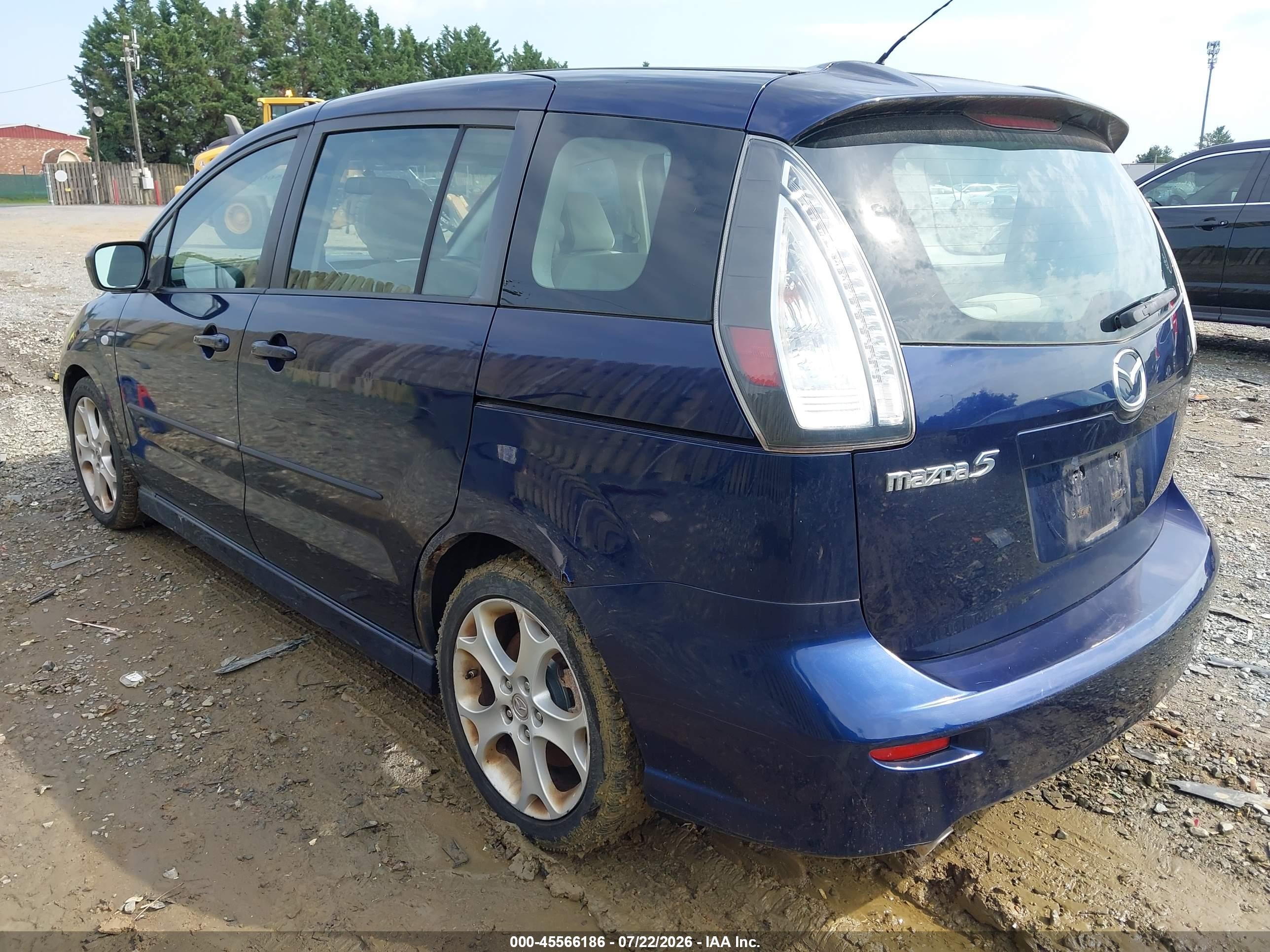 2009 Mazda Mazda5 Touring Dark Blue vin: JM1CR293090359194