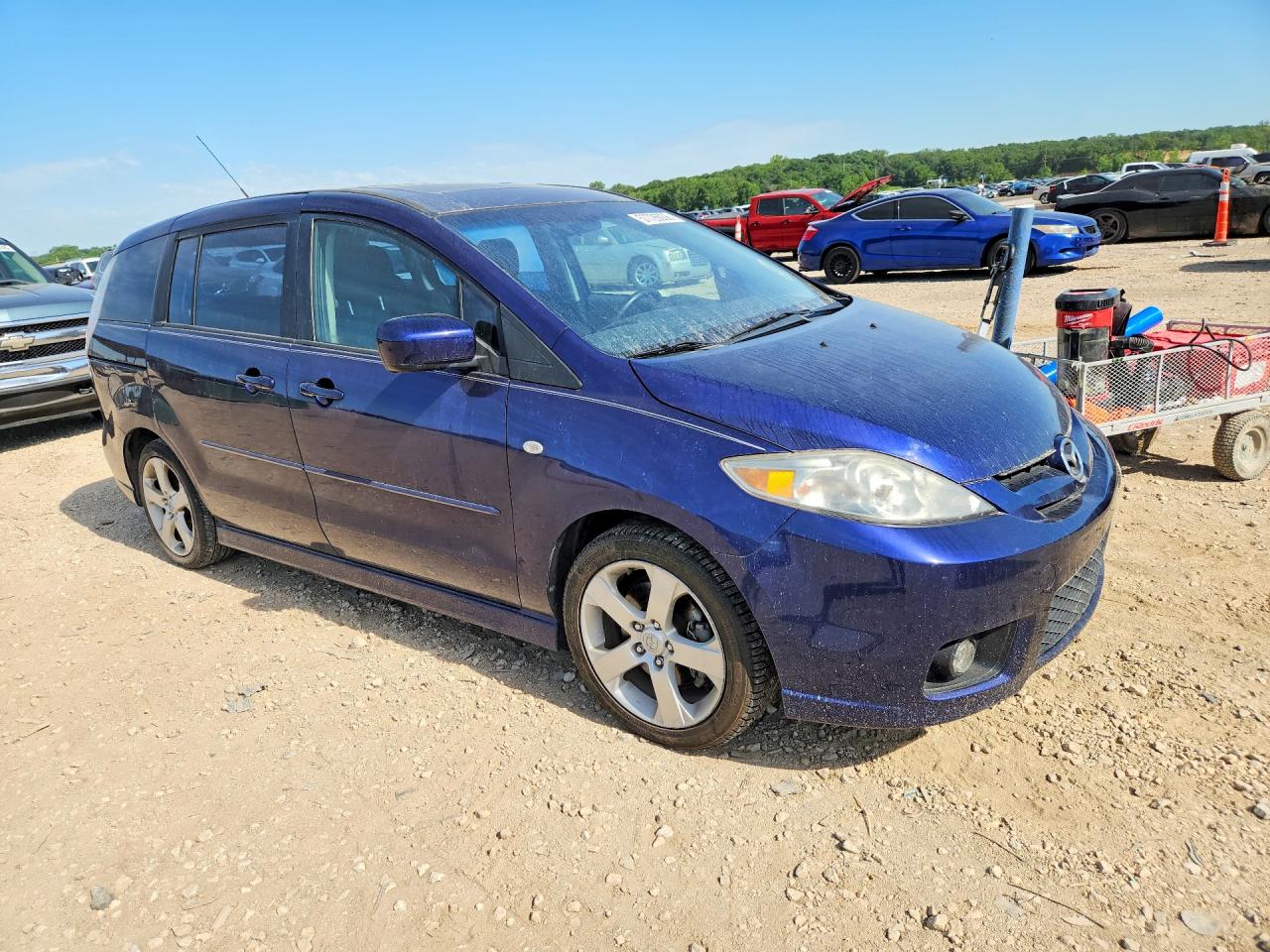 2007 Mazda 5 Blue vin: JM1CR293170146865