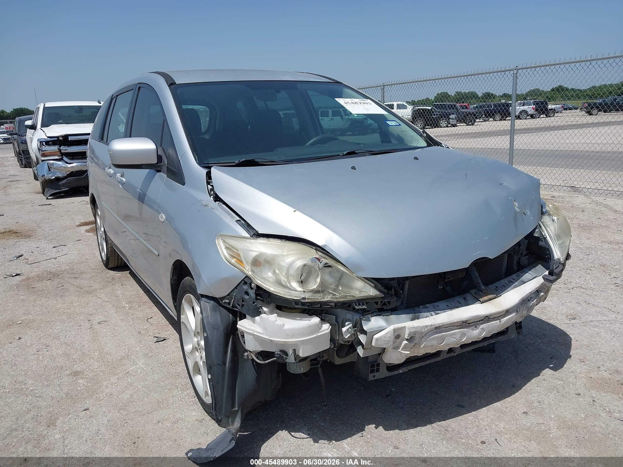 2008 Mazda Mazda5 Sport Silver vin: JM1CR293380308321
