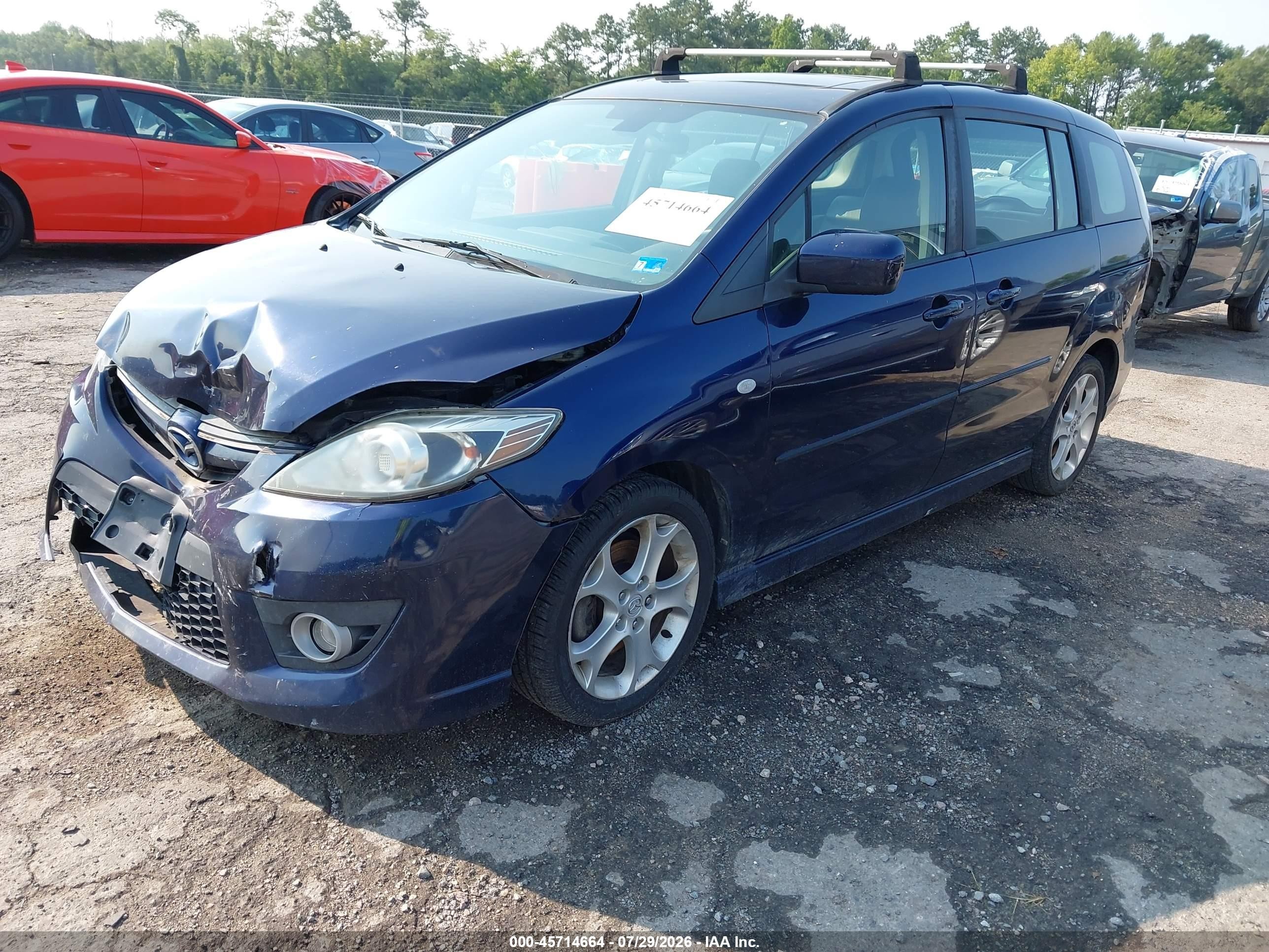 2009 Mazda Mazda5 Grand Touring Blue vin: JM1CR293390332944