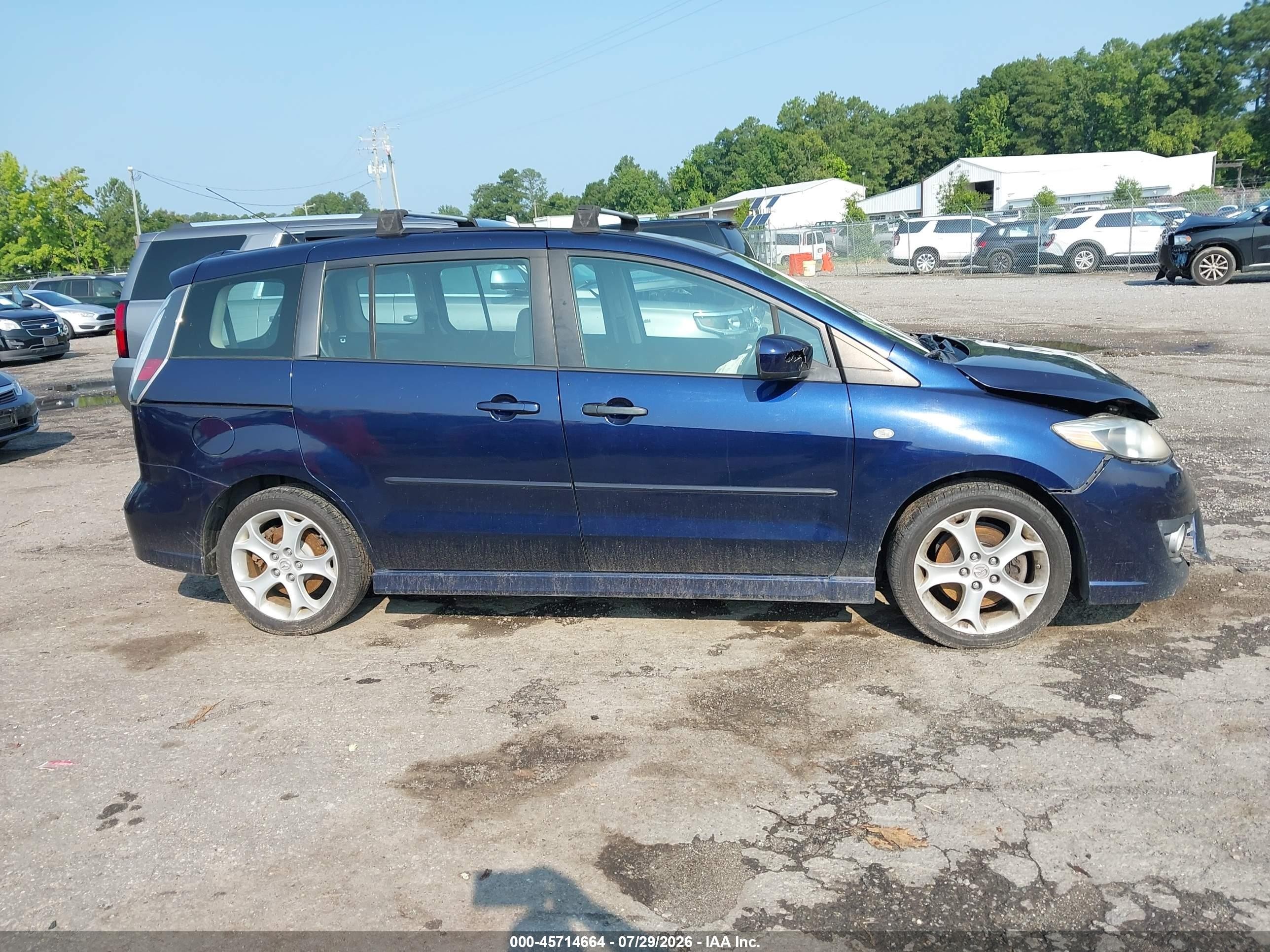 2009 Mazda Mazda5 Grand Touring Blue vin: JM1CR293390332944
