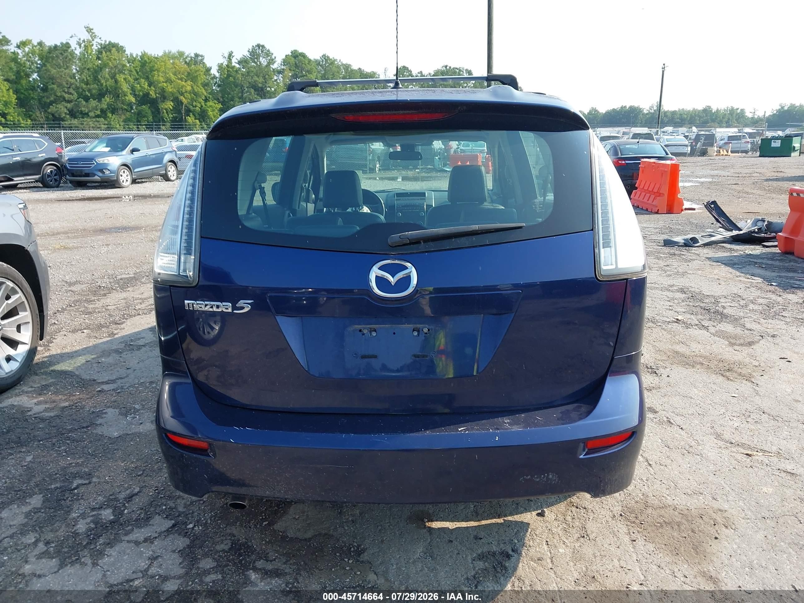 2009 Mazda Mazda5 Grand Touring Blue vin: JM1CR293390332944