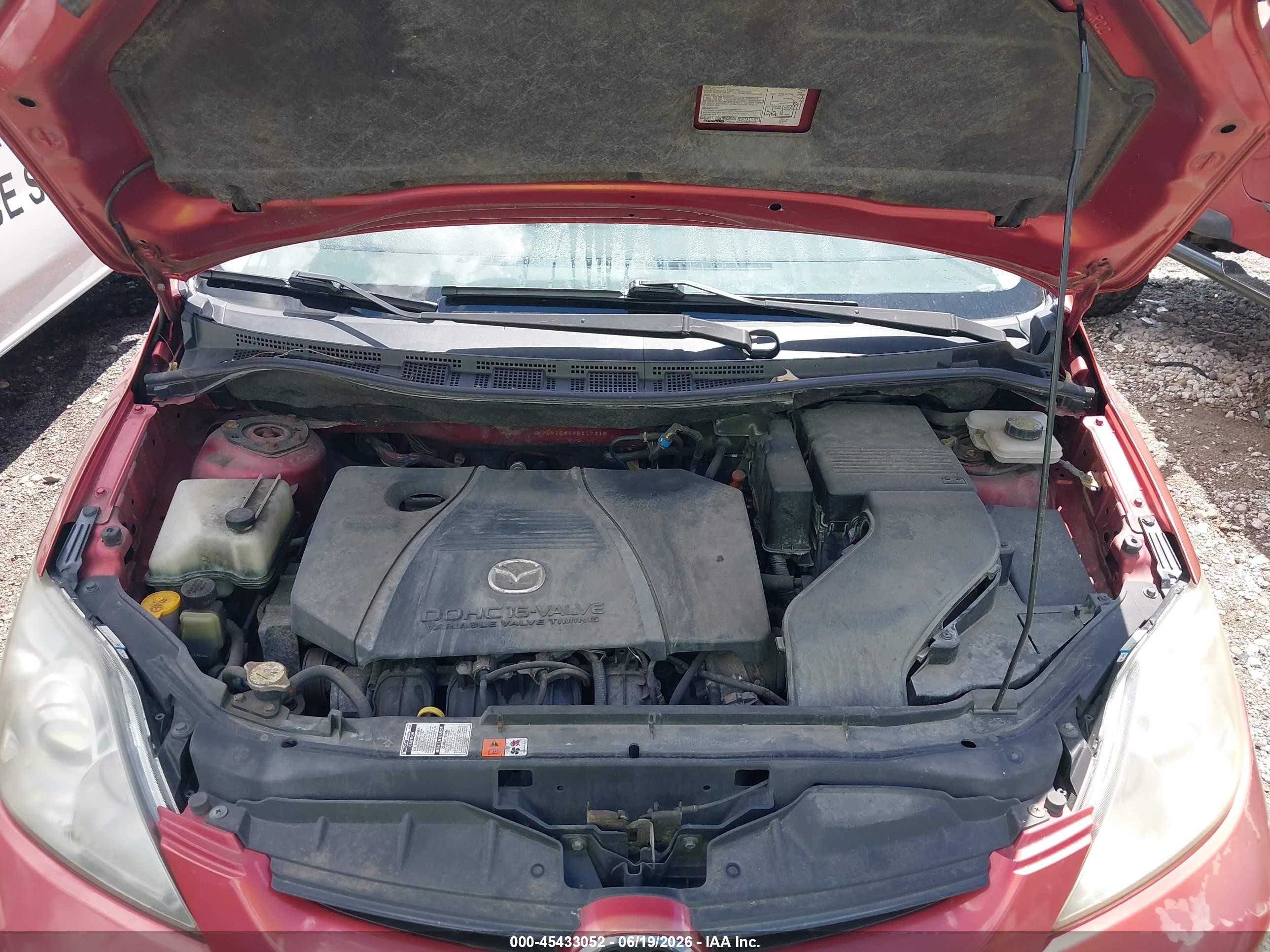 2006 Mazda Mazda5 Sport Красный vin: JM1CR293560117318