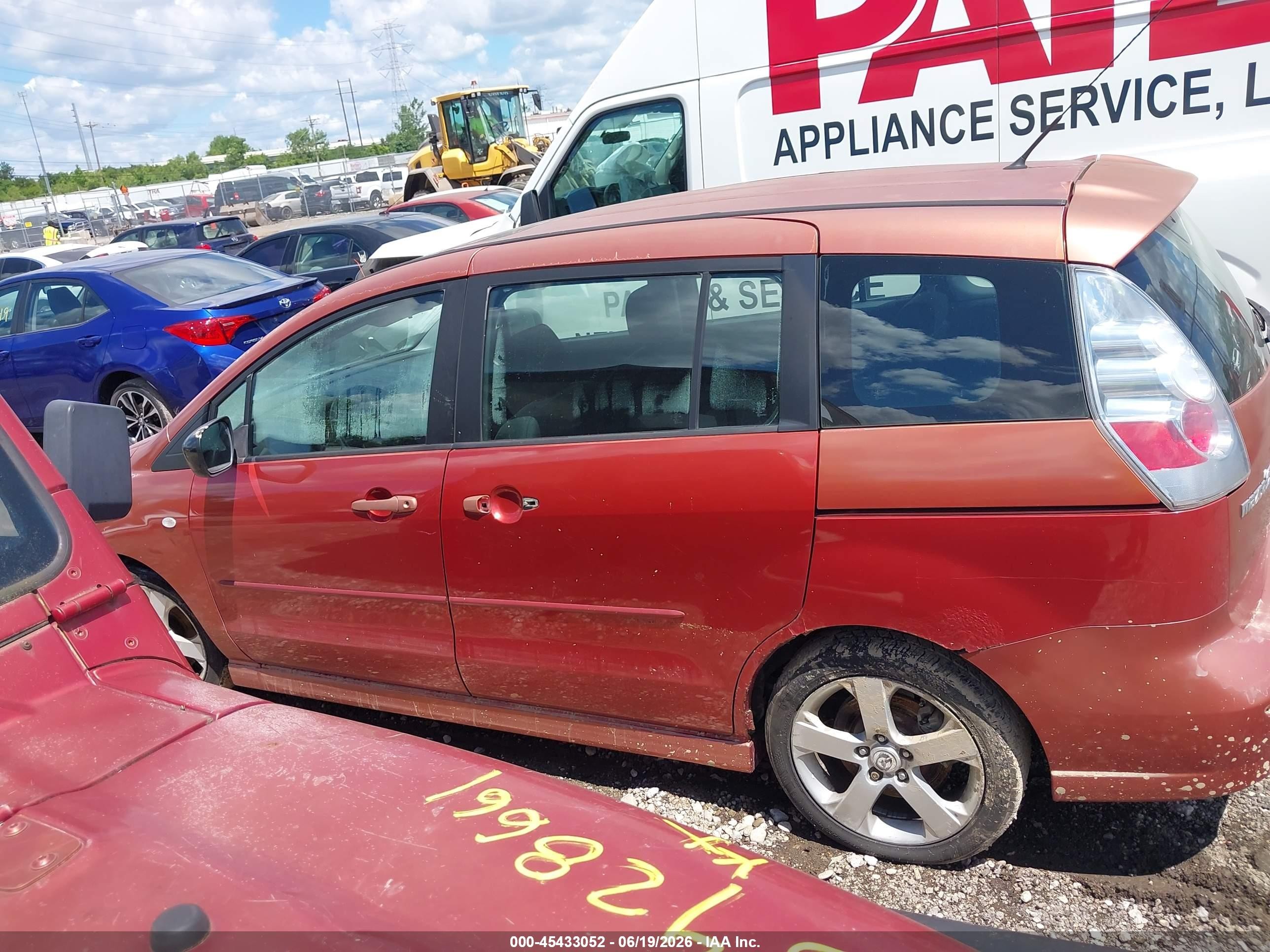2006 Mazda Mazda5 Sport Красный vin: JM1CR293560117318