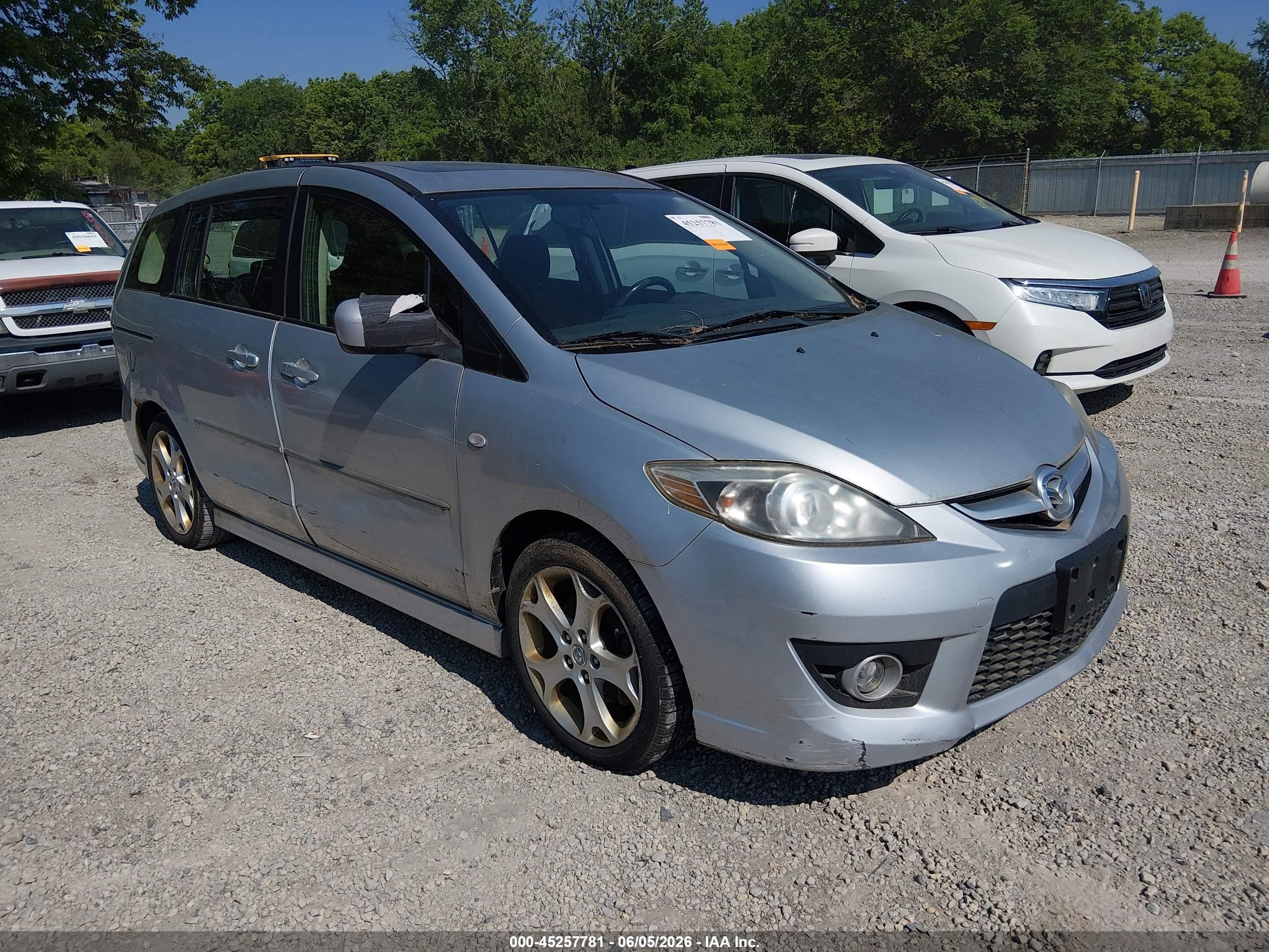 2009 Mazda Mazda5 Touring Silver vin: JM1CR293690332081