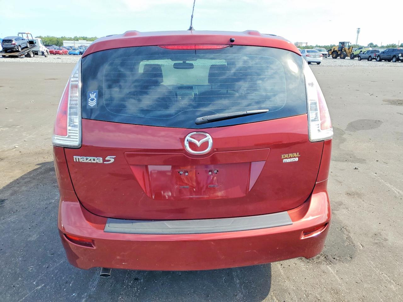 2008 Mazda 5 Red vin: JM1CR293880321596