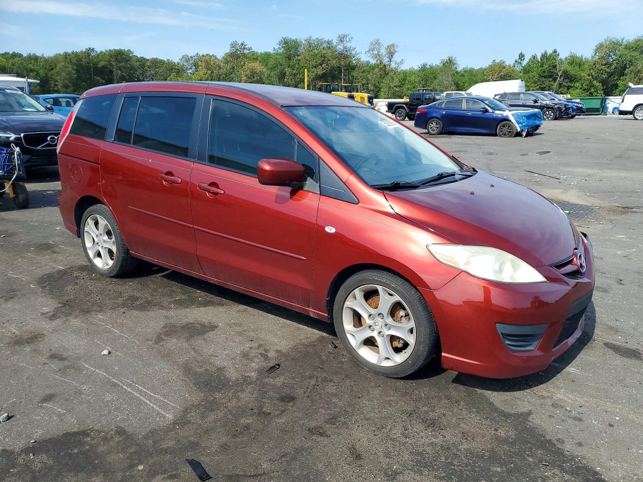 2008 Mazda 5 Red vin: JM1CR293880321596