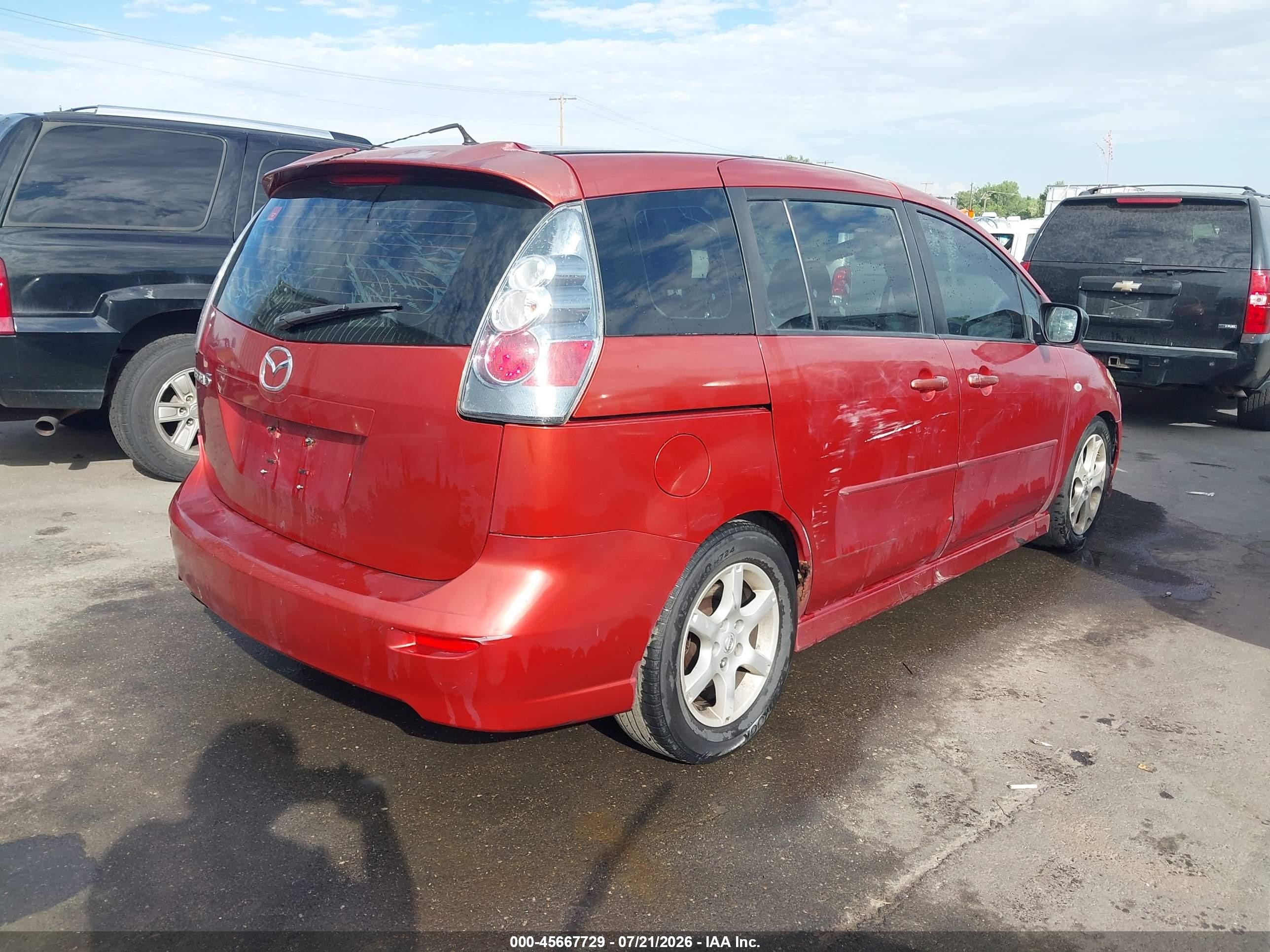 2006 Mazda Mazda5 Sport Red vin: JM1CR293X60101096