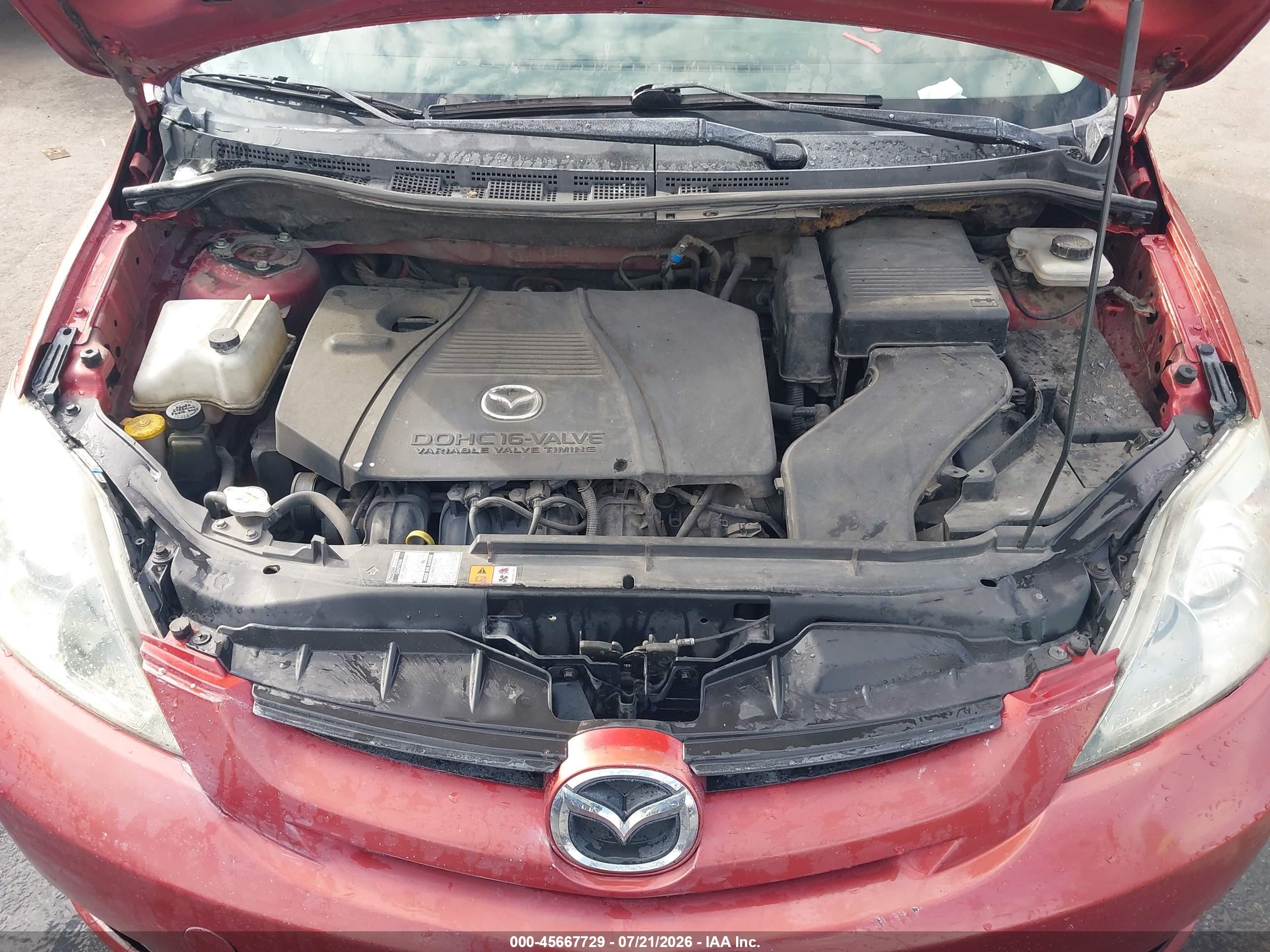 2006 Mazda Mazda5 Sport Red vin: JM1CR293X60101096