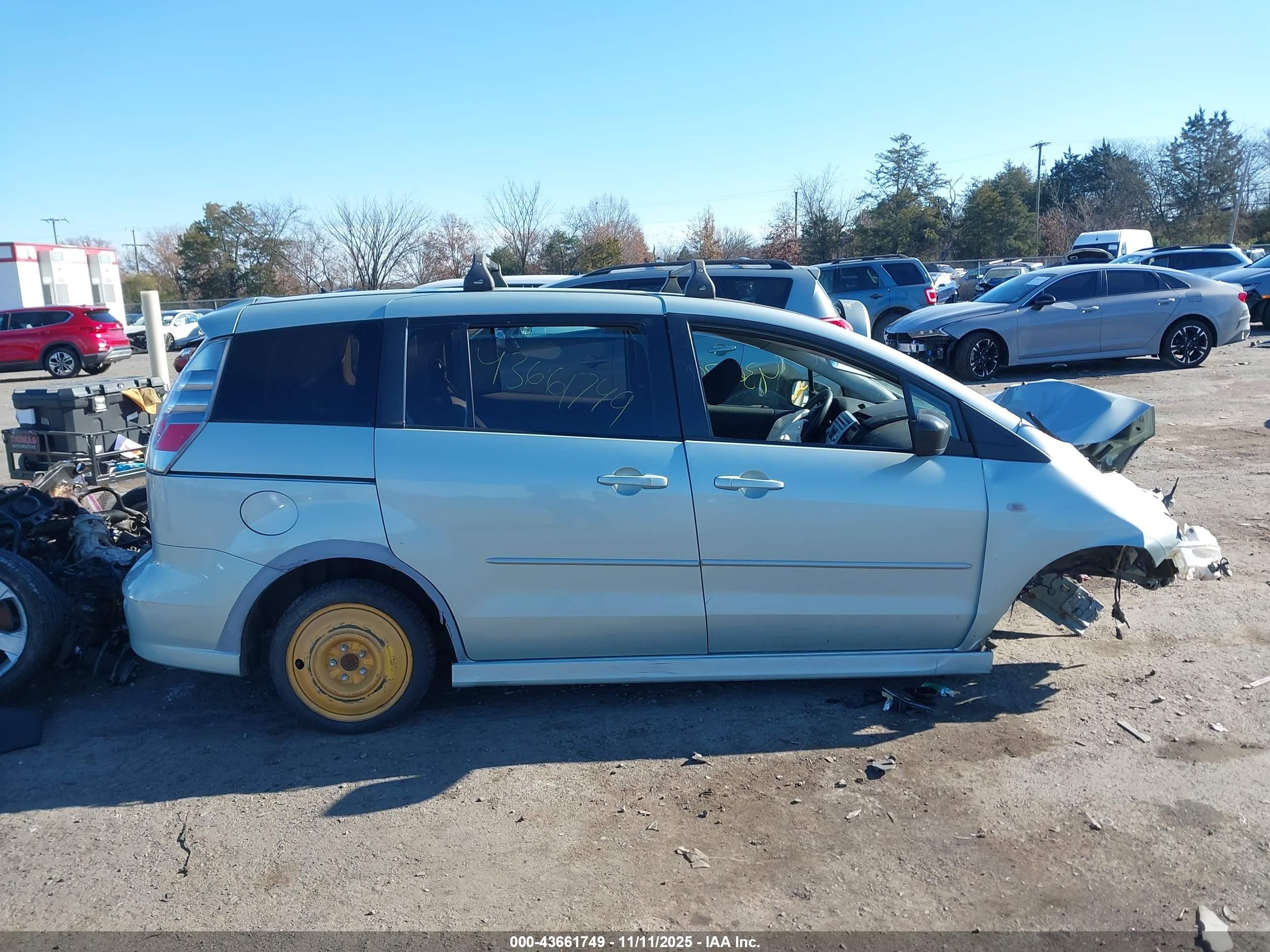 2007 Mazda Mazda5 Sport Blue vin: JM1CR293X70136920